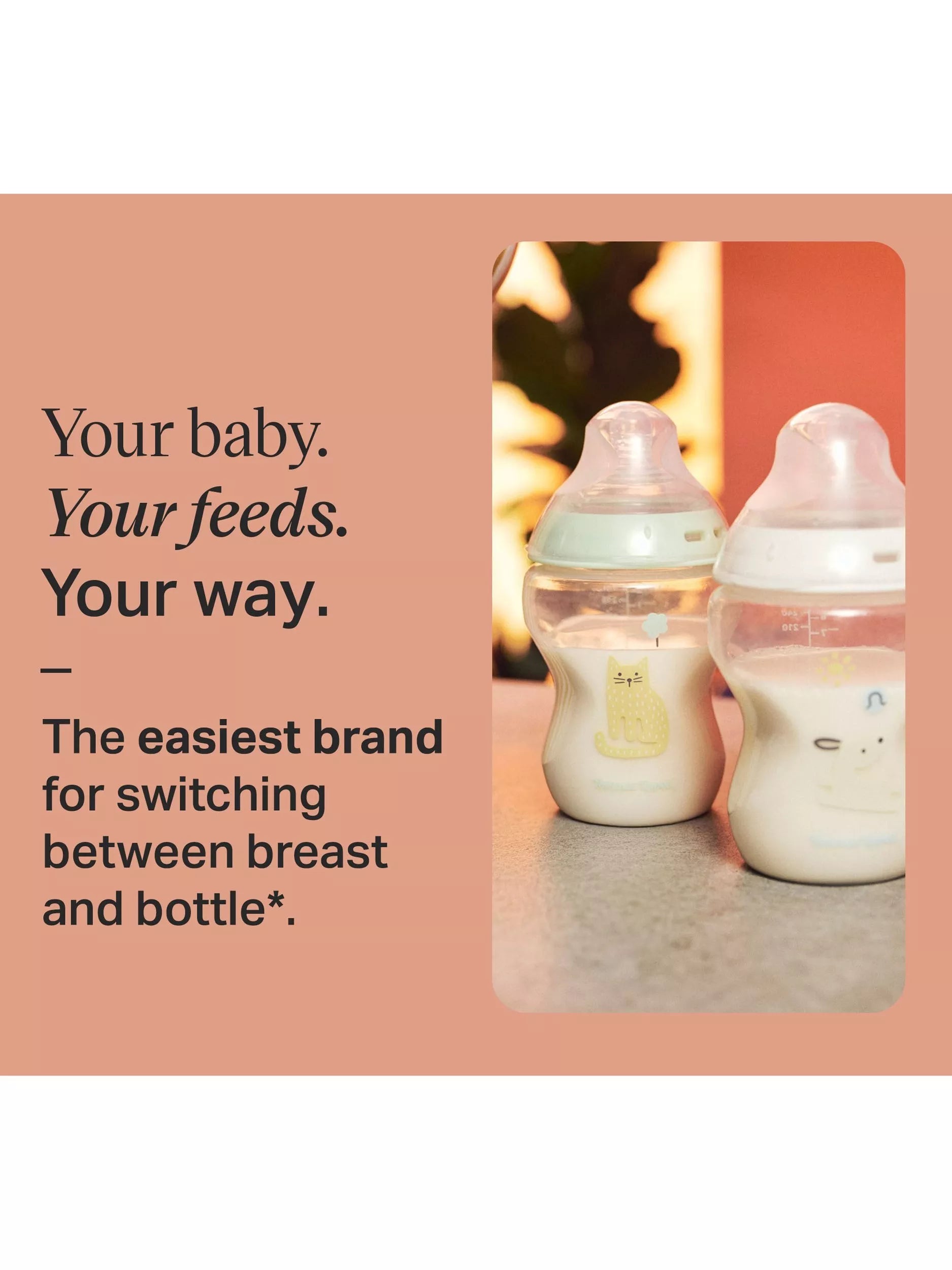 Tommee Tippee Natural Start Anti-Colic baby bottle 260ml pack of 2 - British product