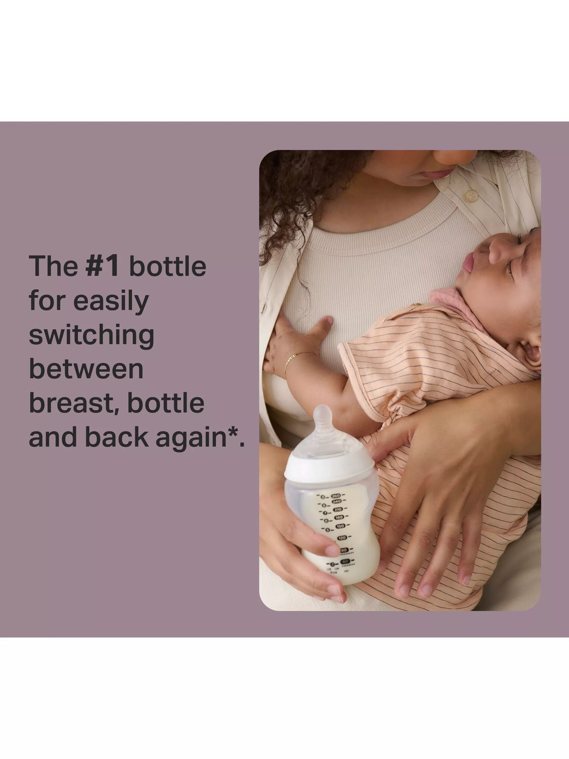 Tommee Tippee natural start anti-colic baby bottle 260ml pink - British product