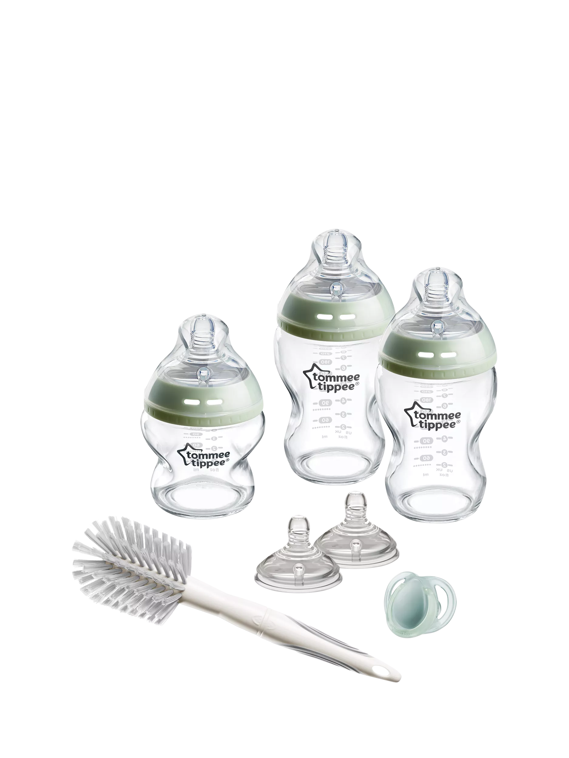 Tommee Tippee Natural Start glass bottle starter kit muted (British brand)