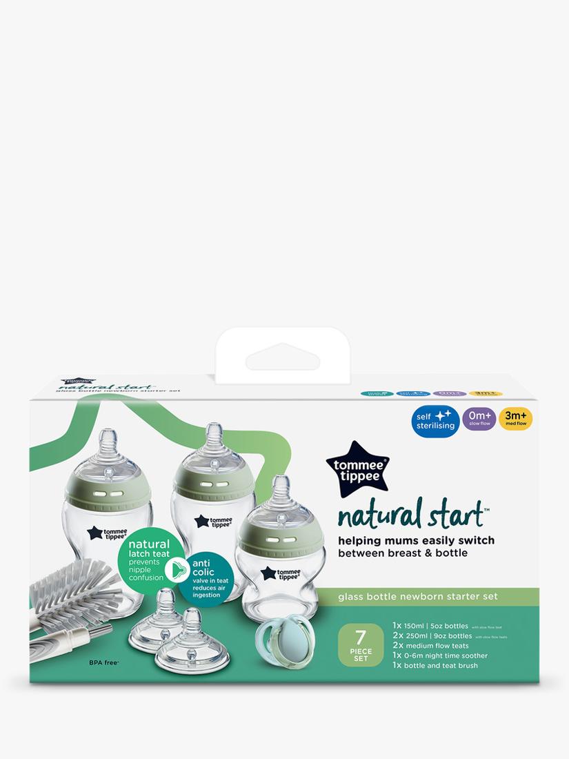 Tommee Tippee Natural Start glass bottle starter kit muted (British brand)
