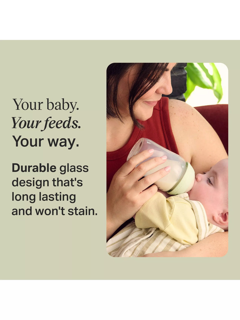 Tommee Tippee Natural Start glass bottle starter kit muted (British brand)