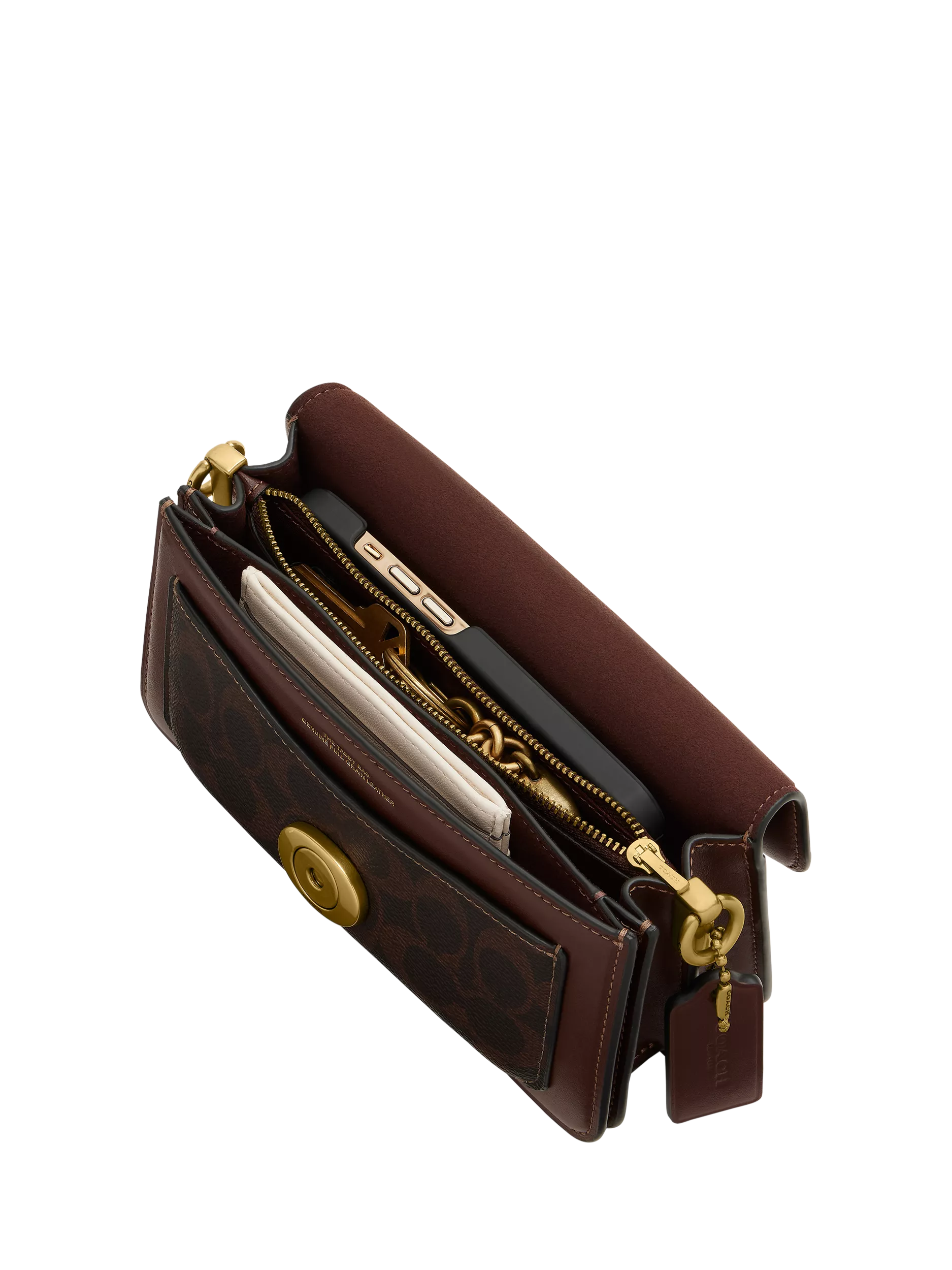 Coach Tabby shoulder bag Signature Maple petite 20, UK version