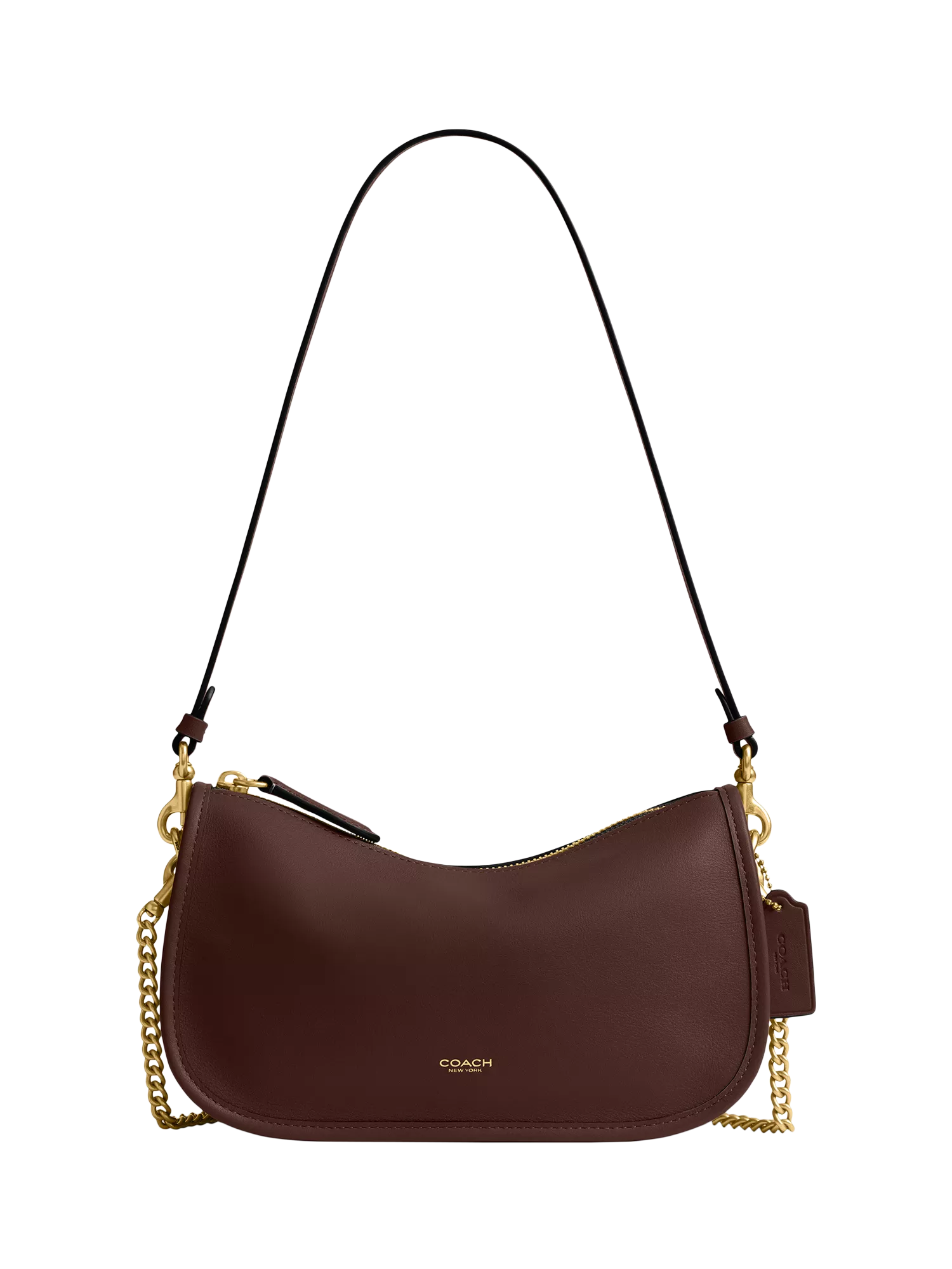 Coach Waverly Leather Shoulder Bag, Maple
