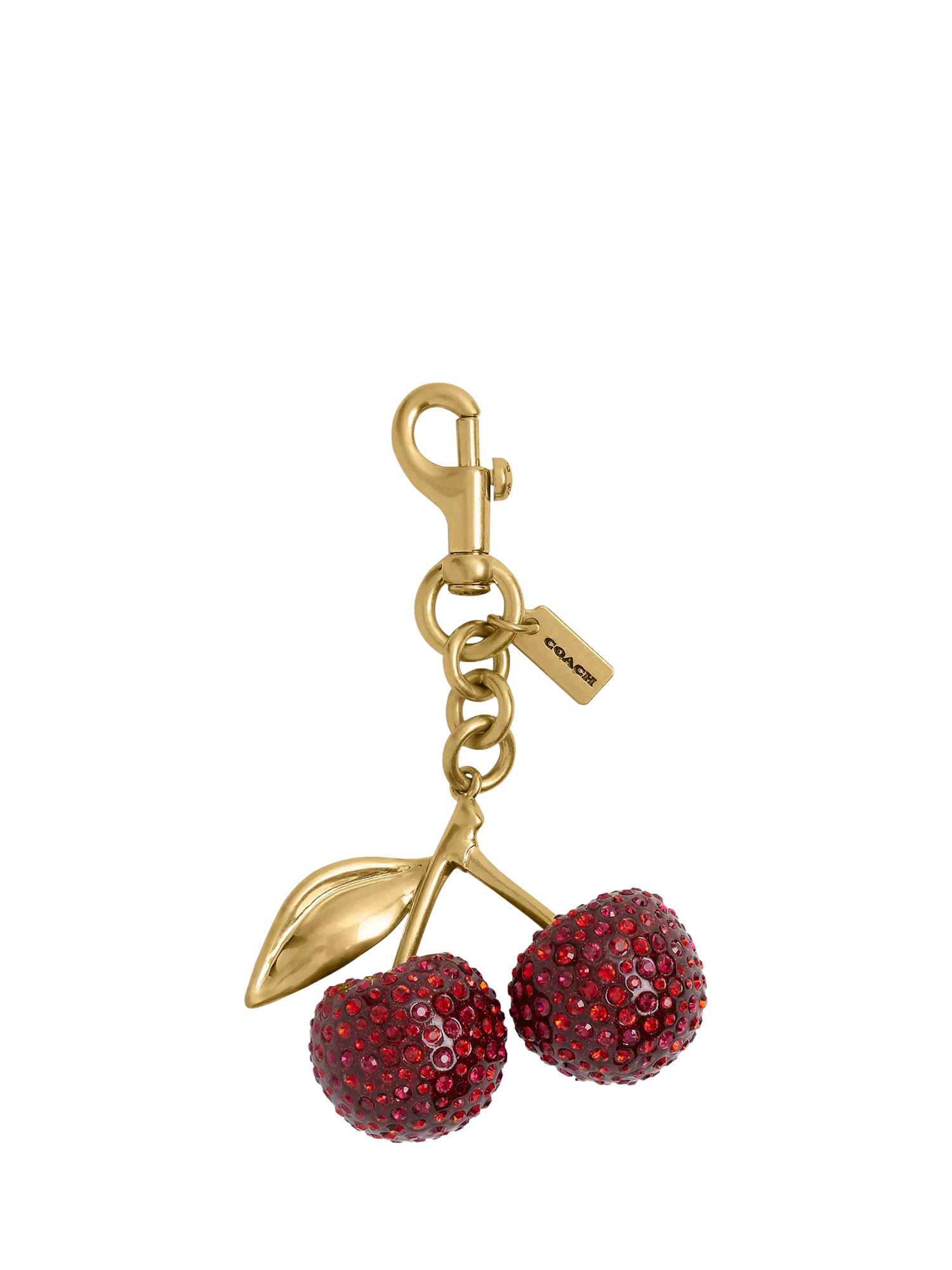 Coach Crystal Cherry Bag Charm compact size - British product