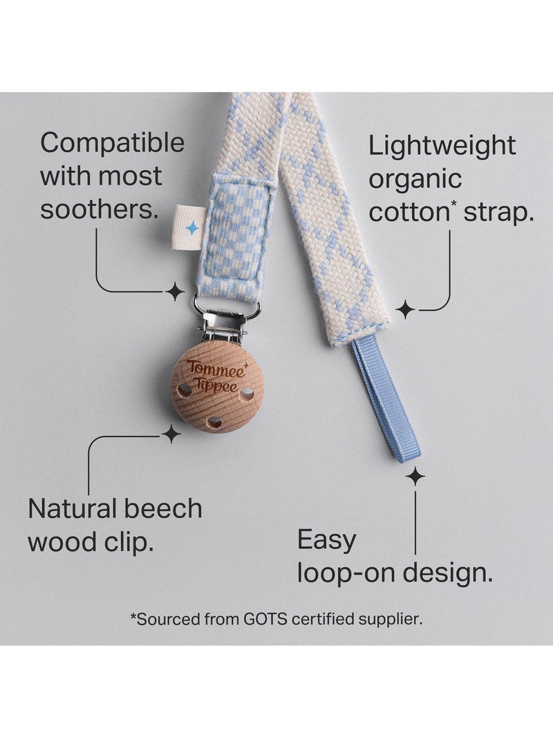 Tommee Tippee soother clip Cream, imported from the UK