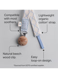Tommee Tippee soother clip Cream, imported from the UK