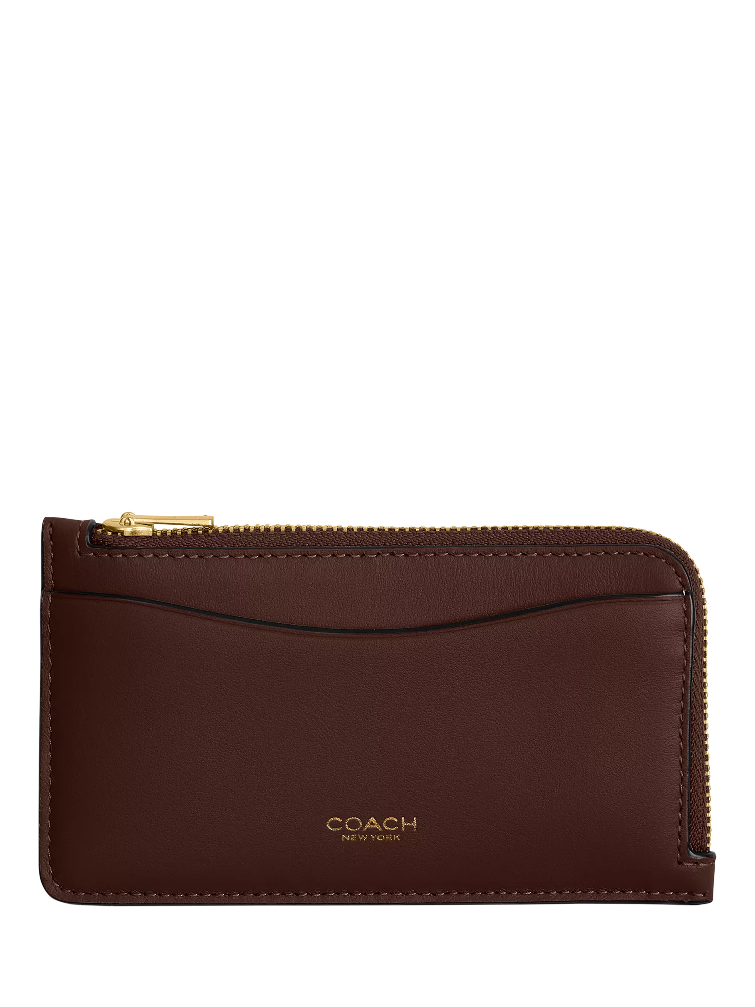 Coach leather zipped card case compact size, UK version