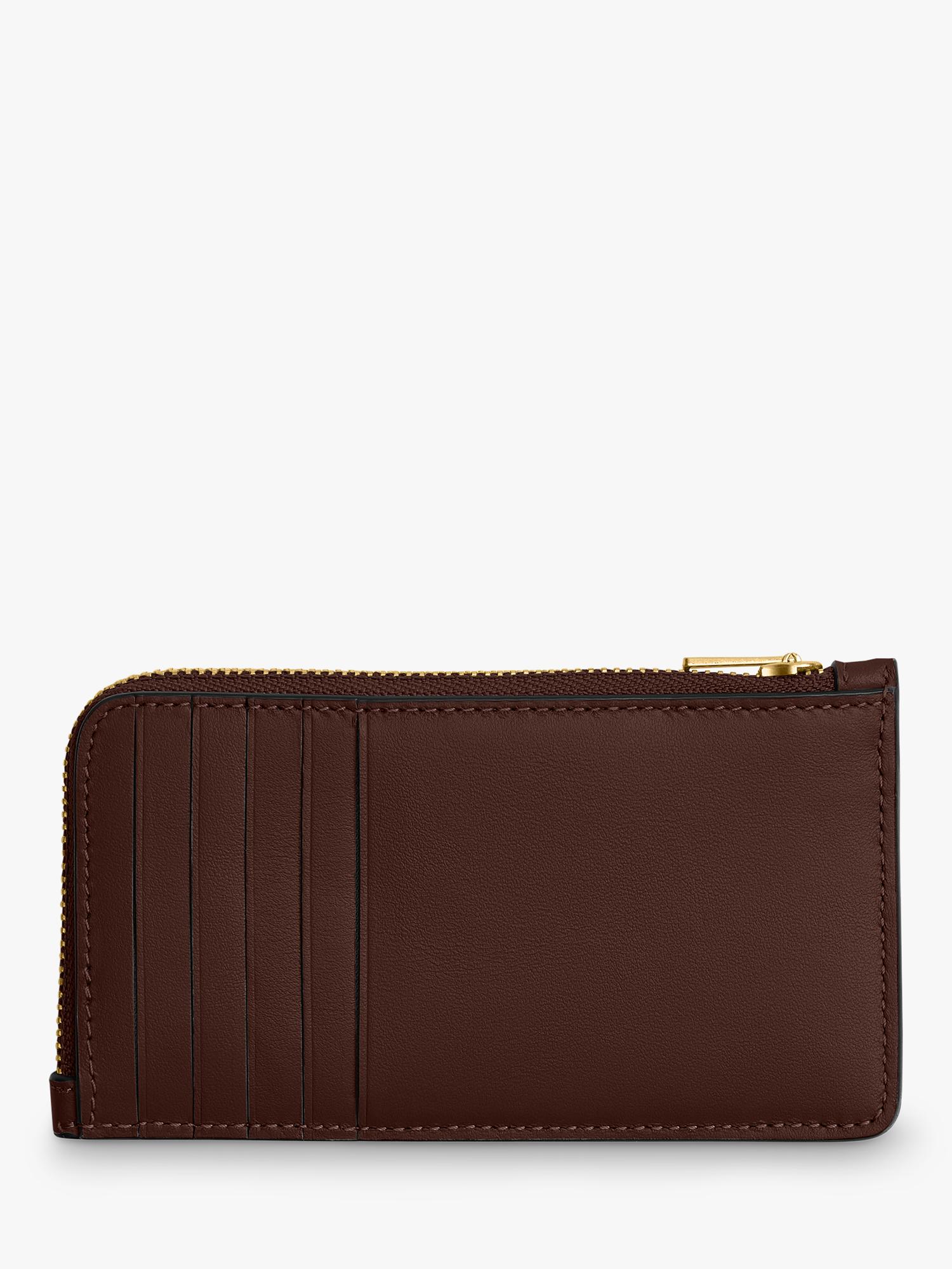 Coach leather zipped card case compact size, UK version