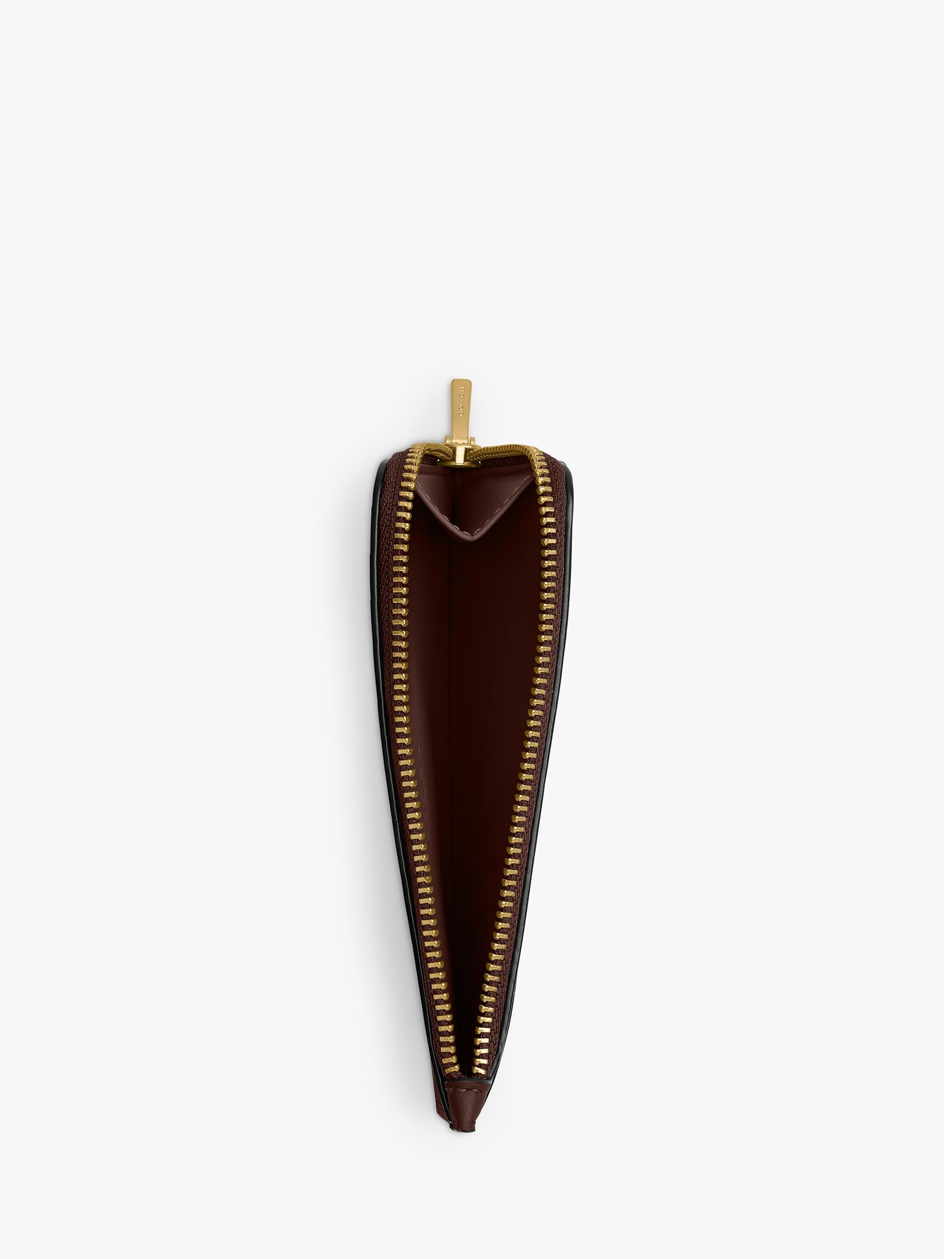 Coach leather zipped card case compact size, UK version
