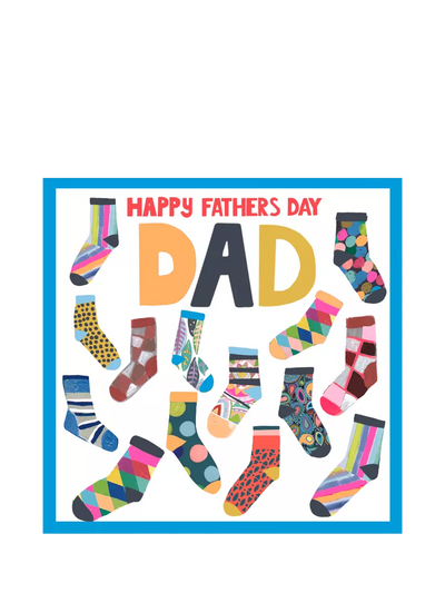 John Lewis Paper Salad Socks Father's Day Card- Buy online at McGrocer