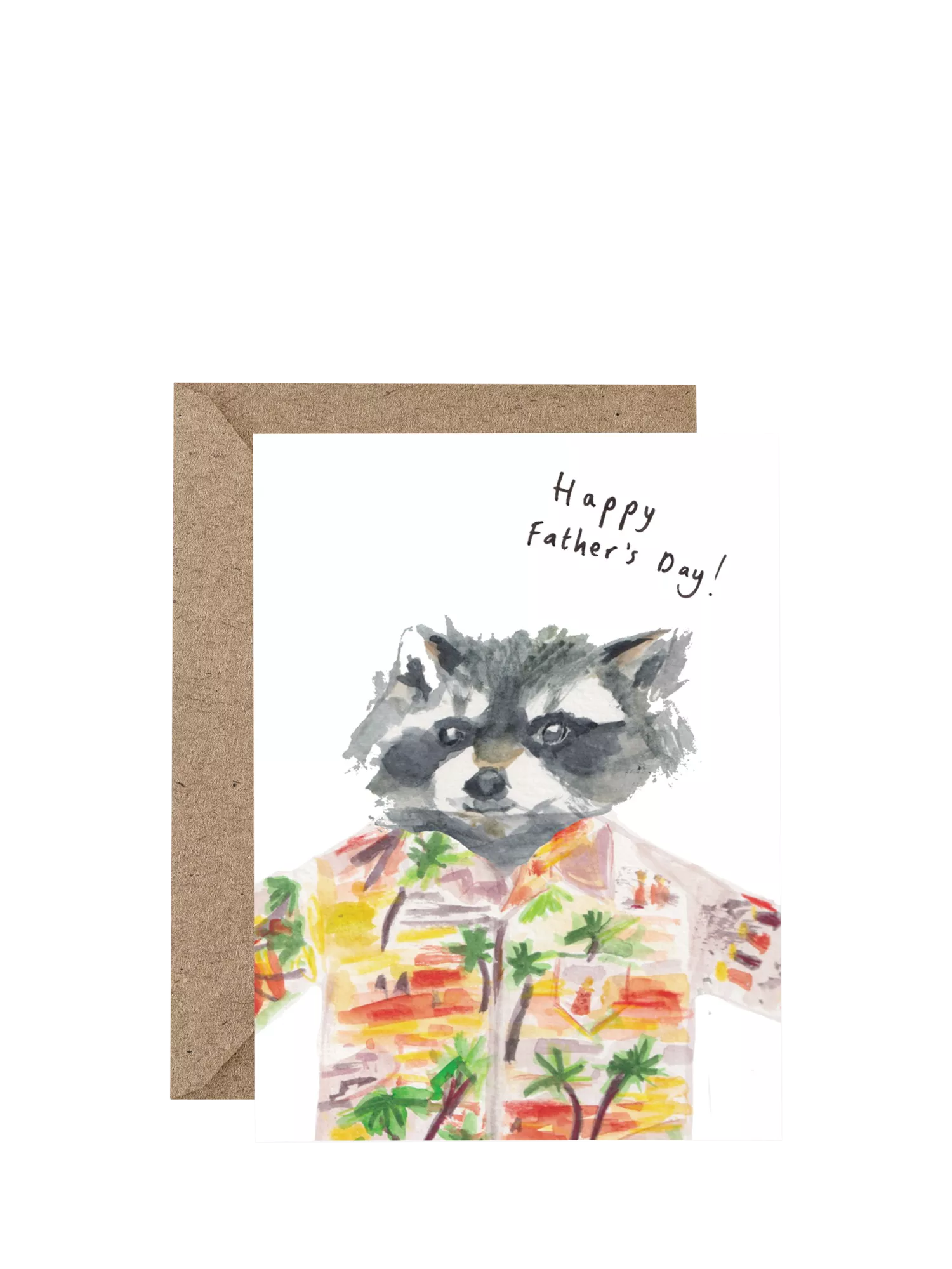 Western Sketch blank inside Father's Day card, UK version