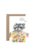Western Sketch blank inside Father's Day card, UK version