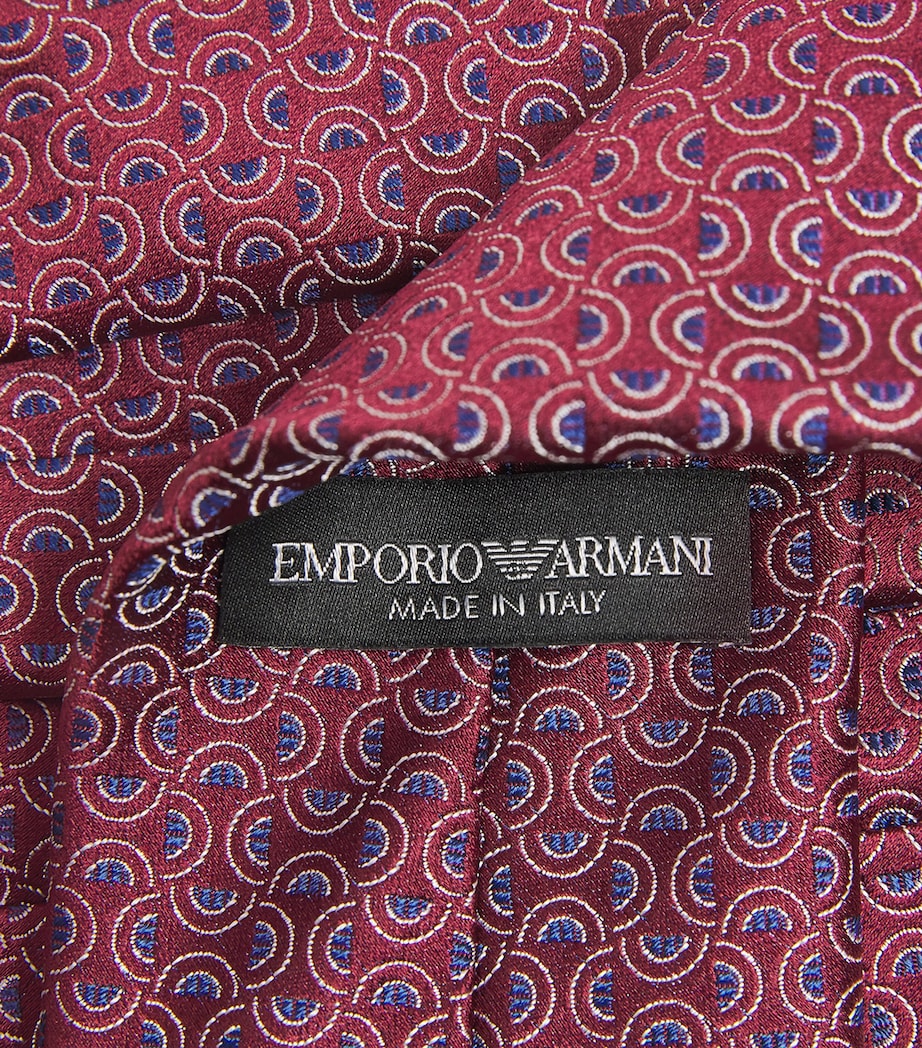 Emporio Armani silk wave jacquard tie (British brand)