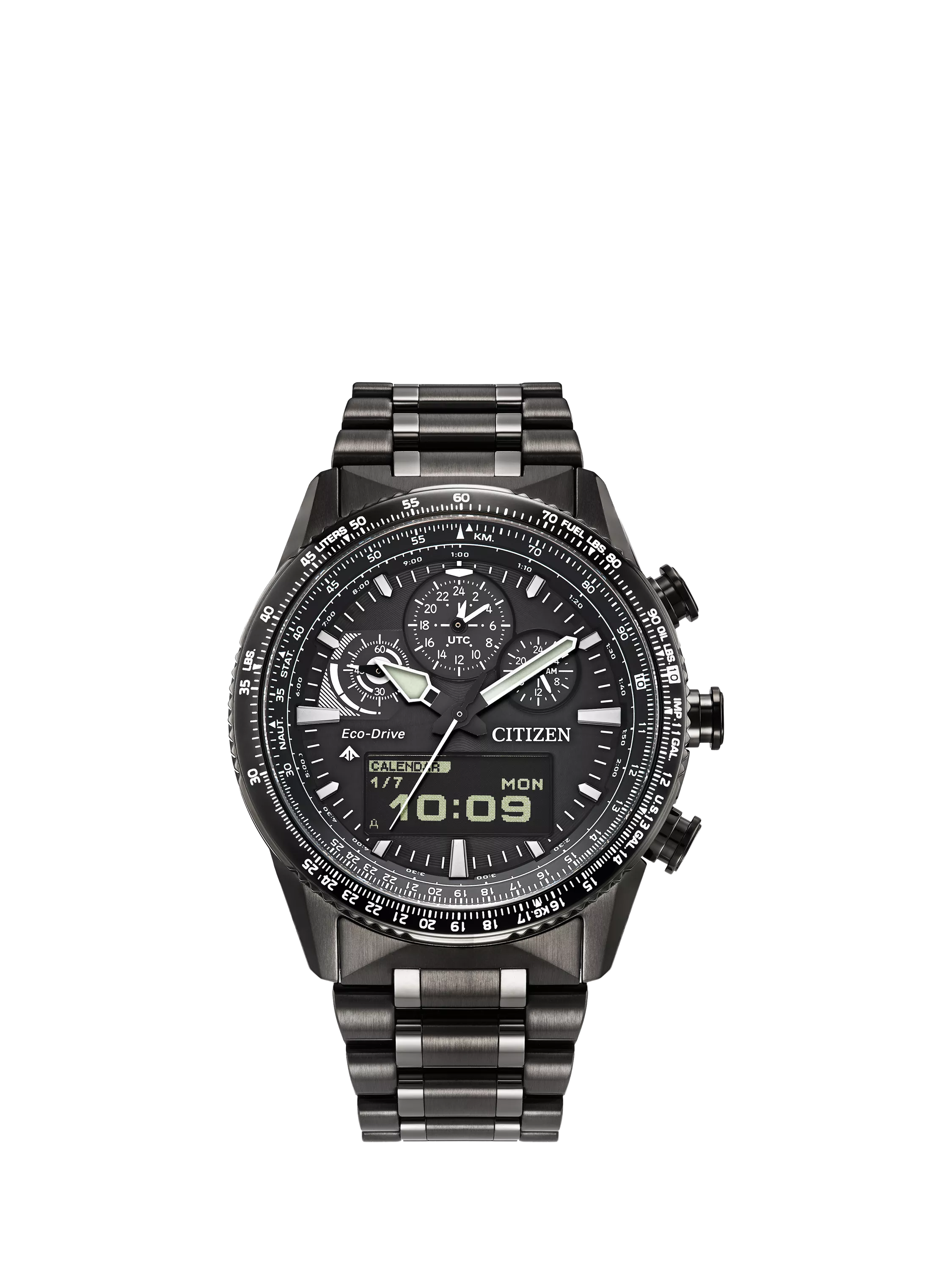 Citizen Promaster Skyhawk chronograph watch black dial, imported from the UK