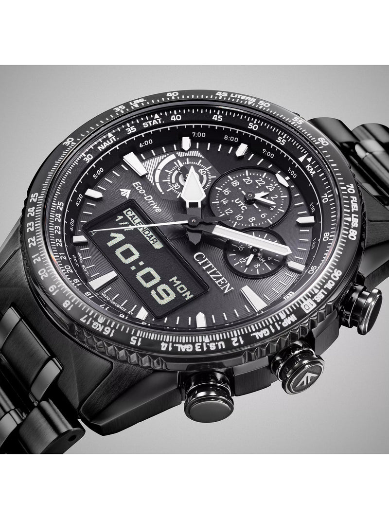 Citizen Promaster Skyhawk chronograph watch black dial, imported from the UK