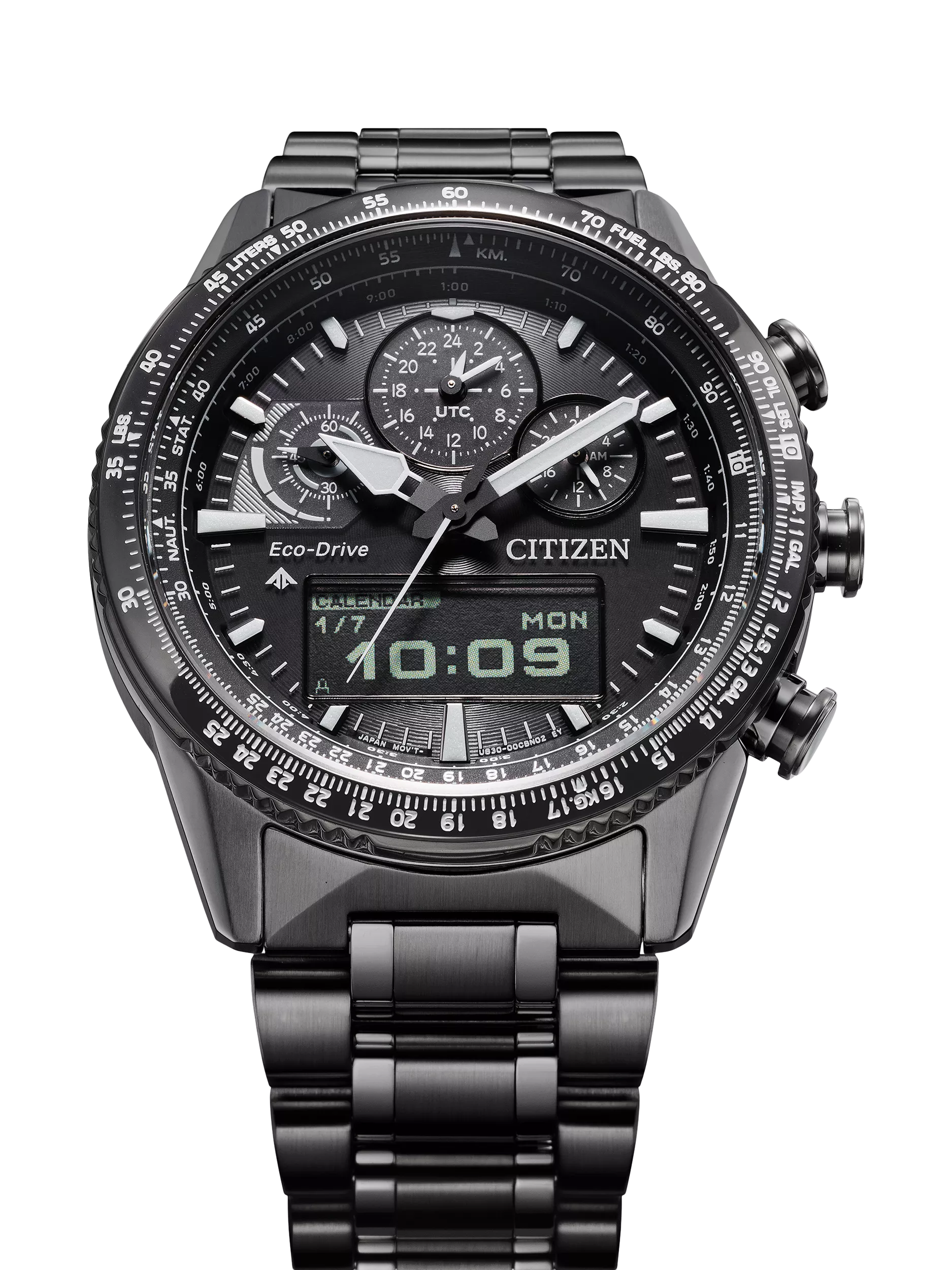Citizen Promaster Skyhawk chronograph watch black dial, imported from the UK