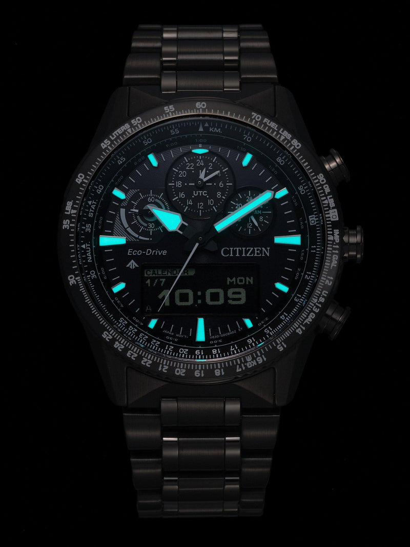 Citizen Promaster Skyhawk chronograph watch black dial, imported from the UK