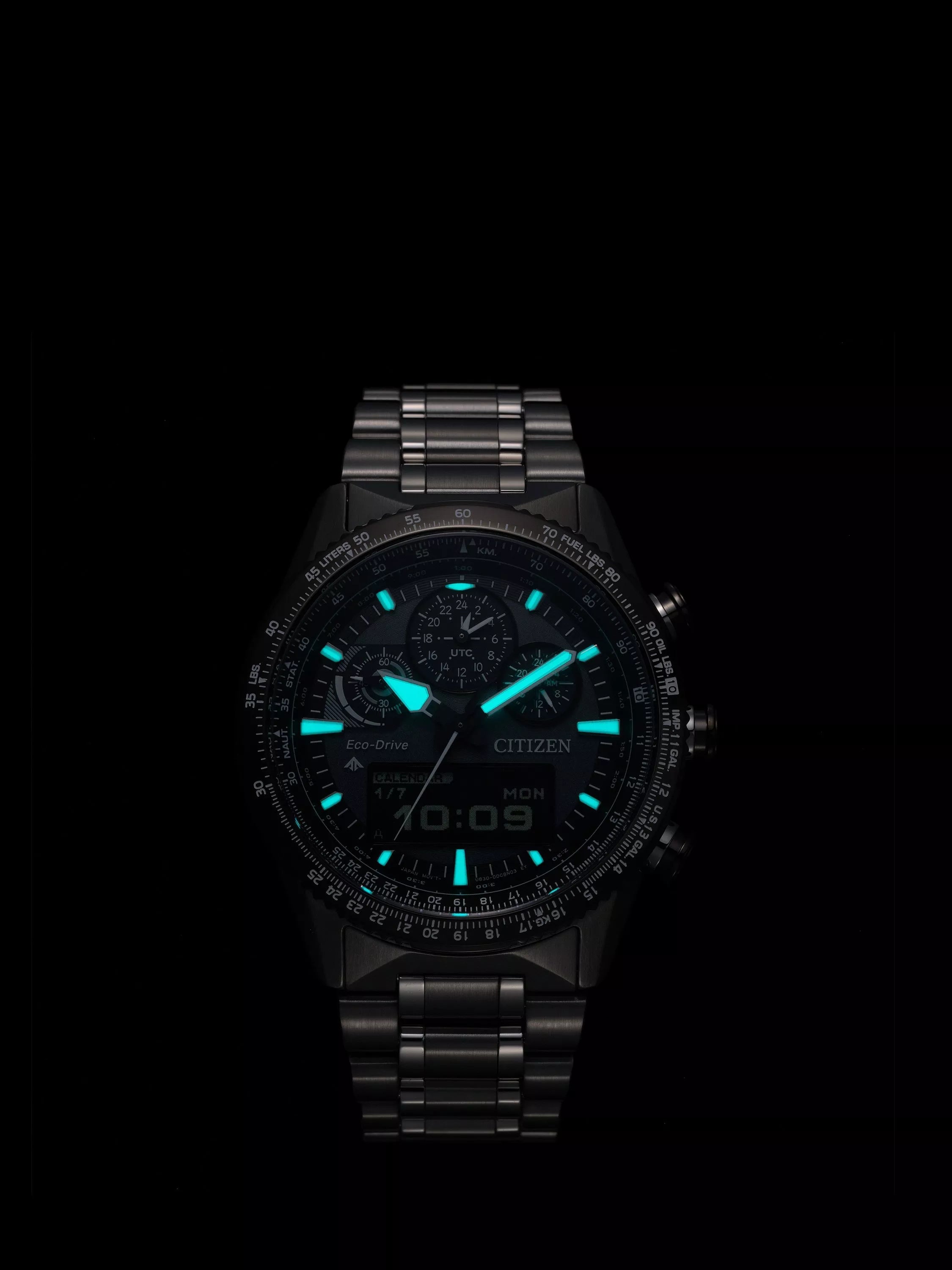 Citizen Promaster Skyhawk chronograph watch 43mm, UK version