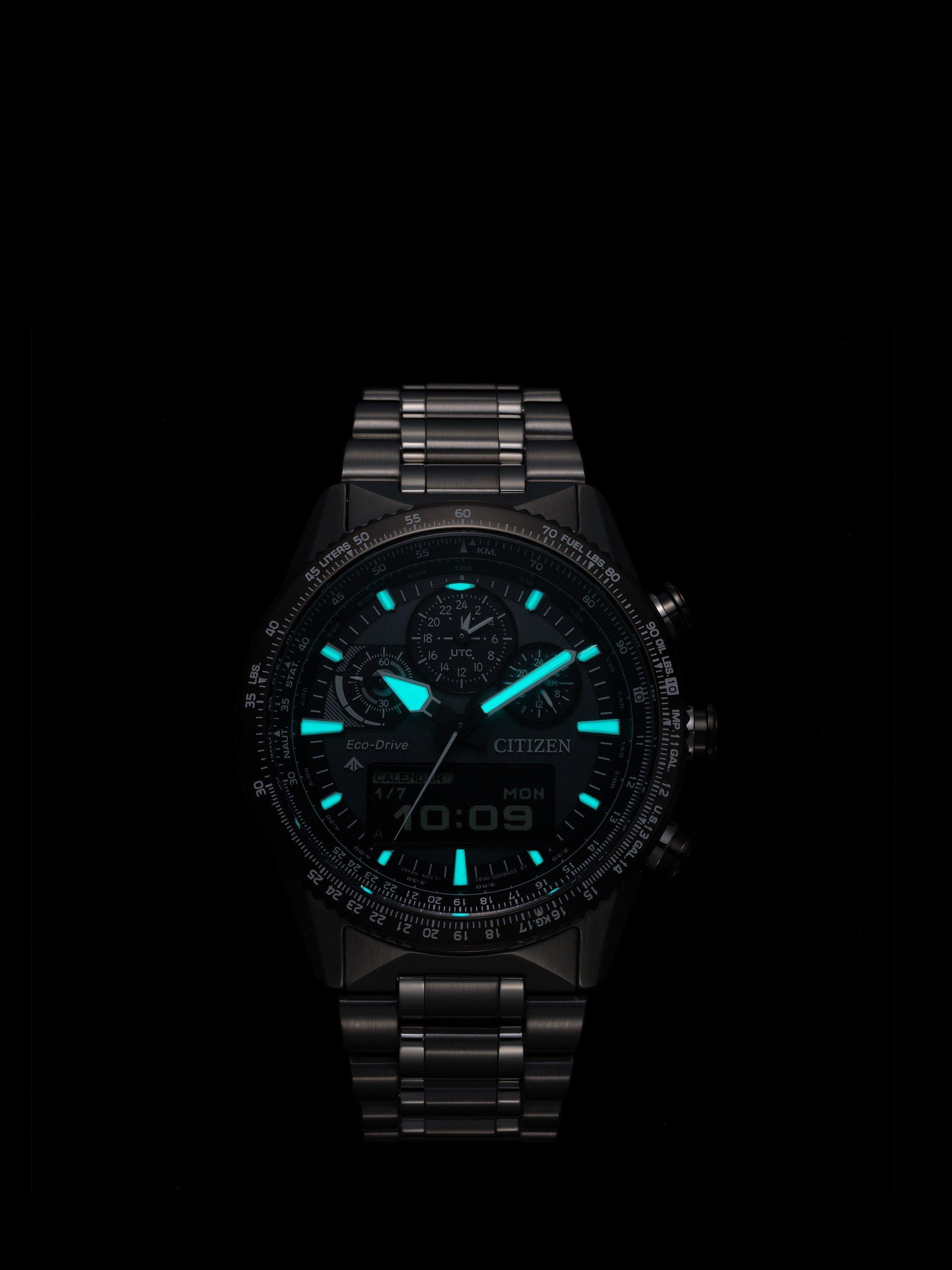 Citizen Promaster Skyhawk chronograph watch 43mm, UK version