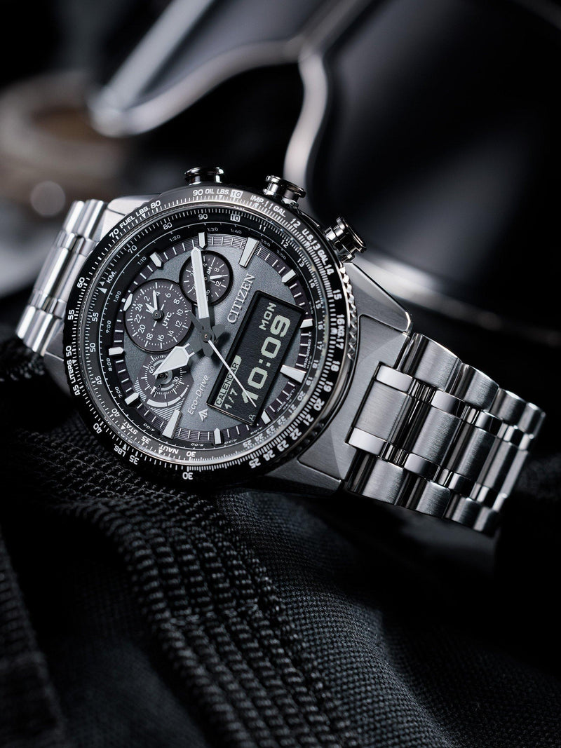 Citizen Promaster Skyhawk chronograph watch 43mm, UK version