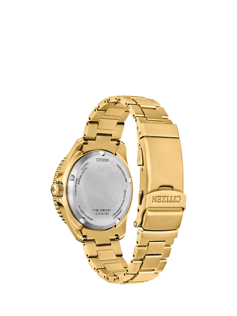 Citizen Promaster Dive watch green dial gold bracelet (British brand)