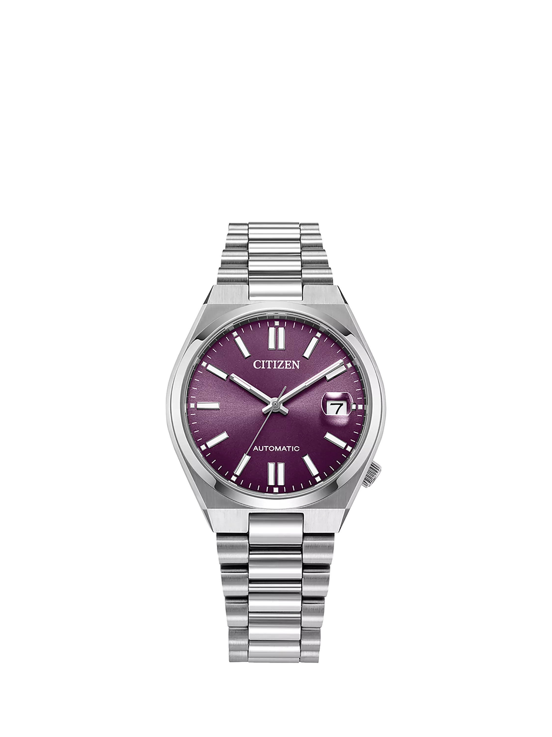 Citizen Tsuyosa automatic watch with purple dial, UK version