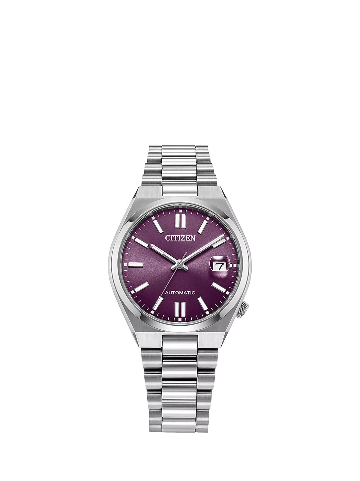 Citizen Tsuyosa automatic watch with purple dial, UK version