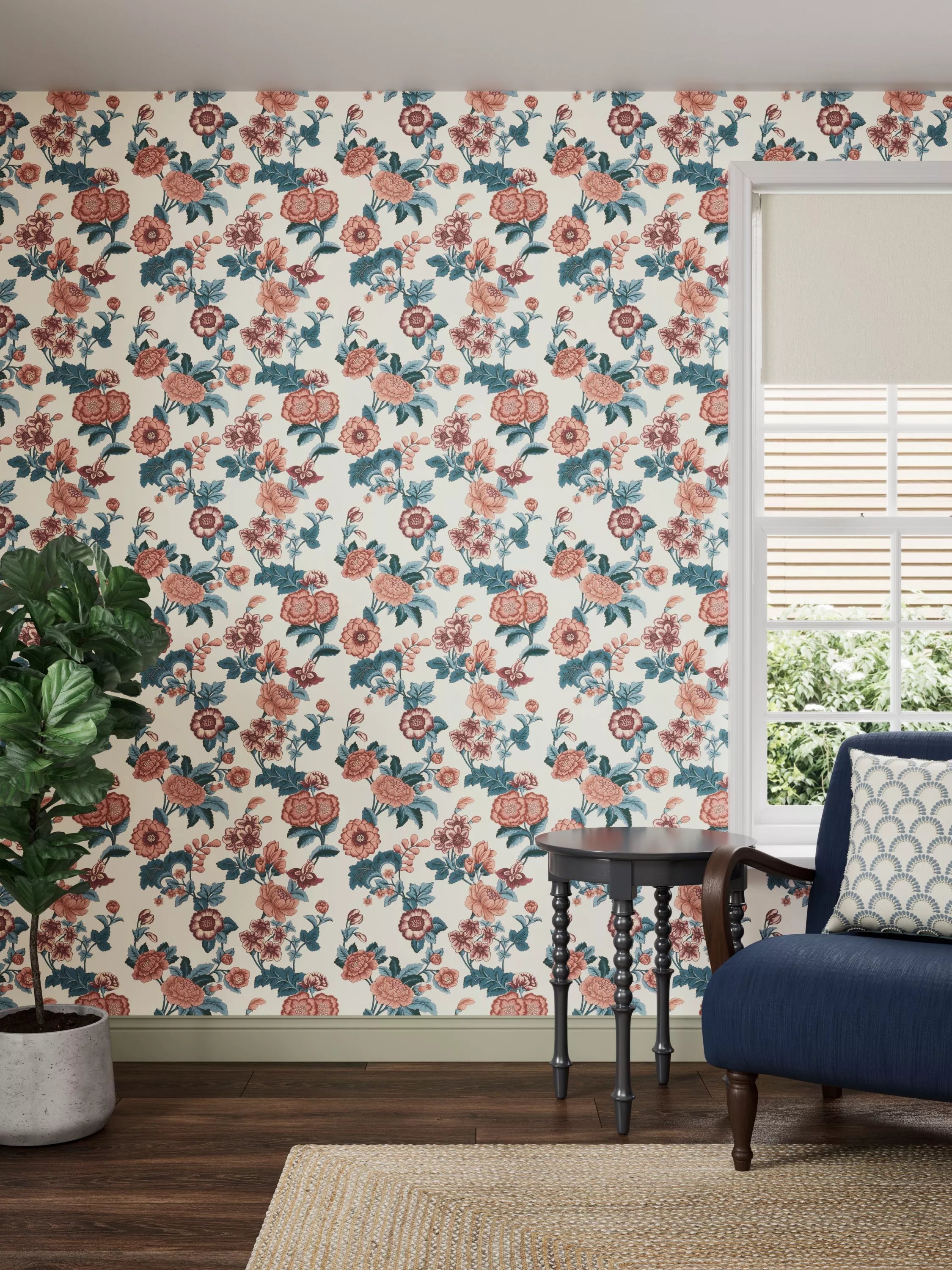 John Lewis Sanderson Boxwood wallpaper 10.05m x 52cm (British brand)