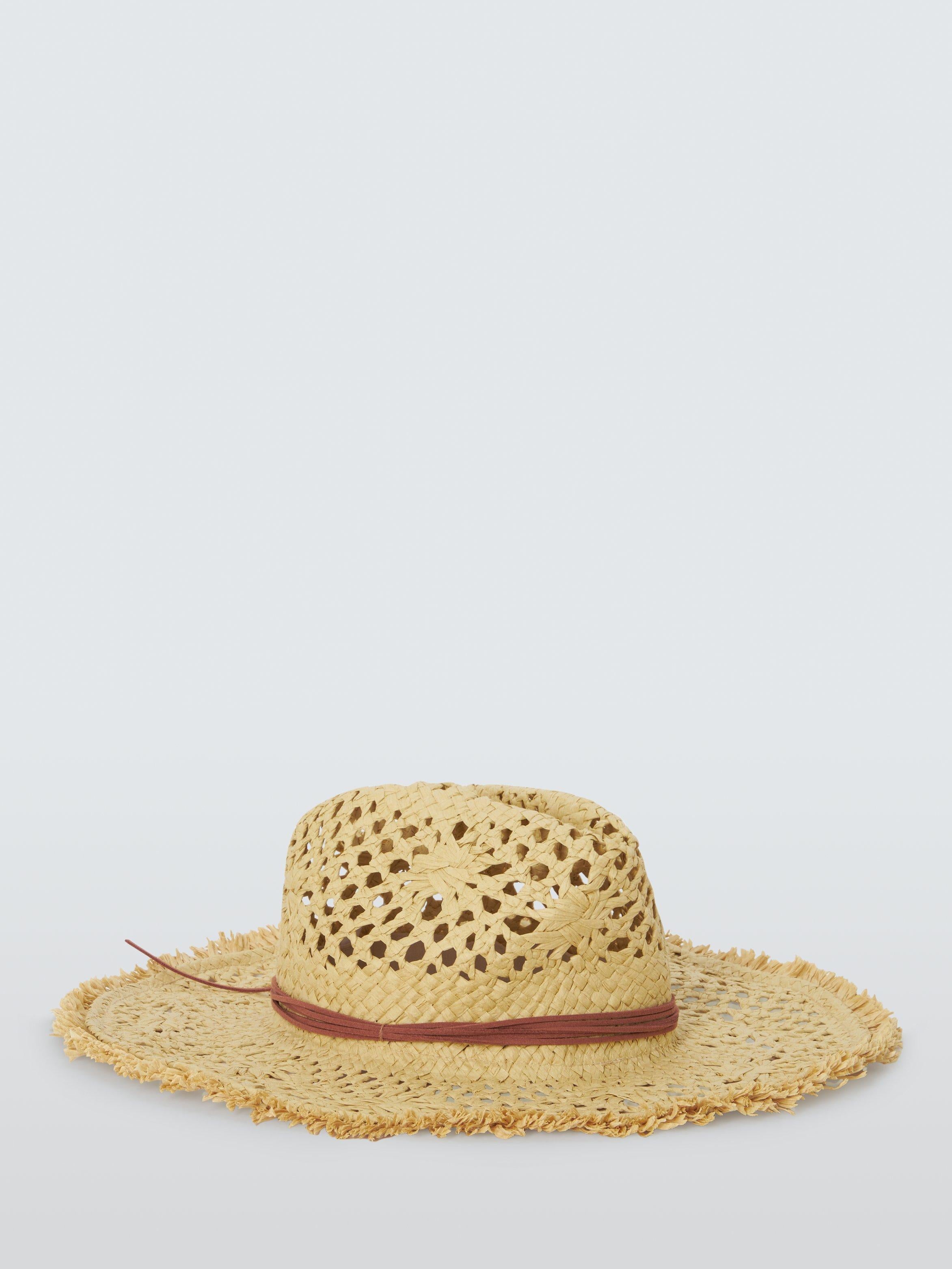 John Lewis natural straw cowboy hat, imported from the UK