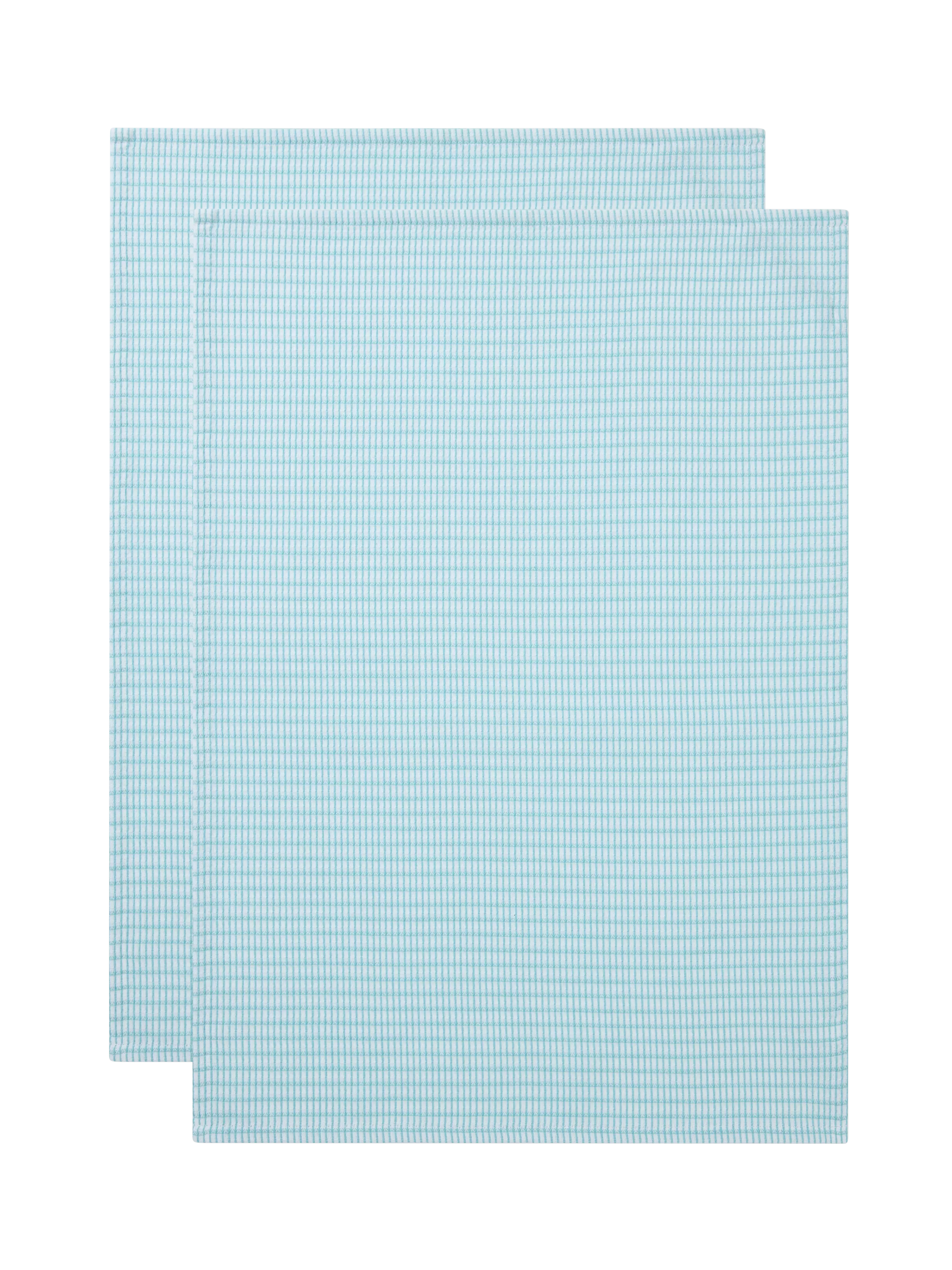 John Lewis waffle cotton tea towels blue, imported from the UK