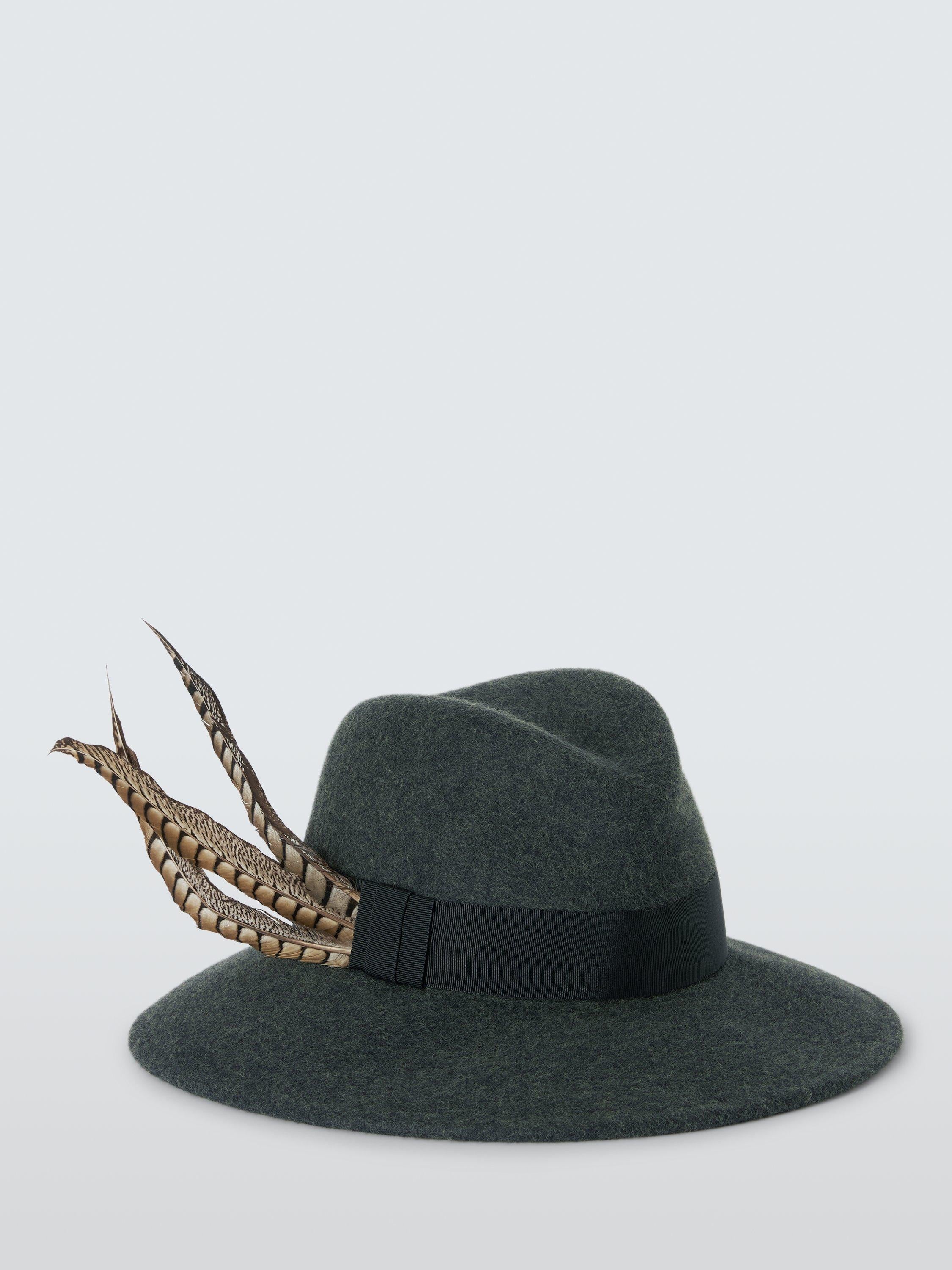 Whiteley wool felt fedora hat grey marl (British brand)
