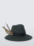 Whiteley wool felt fedora hat grey marl (British brand)