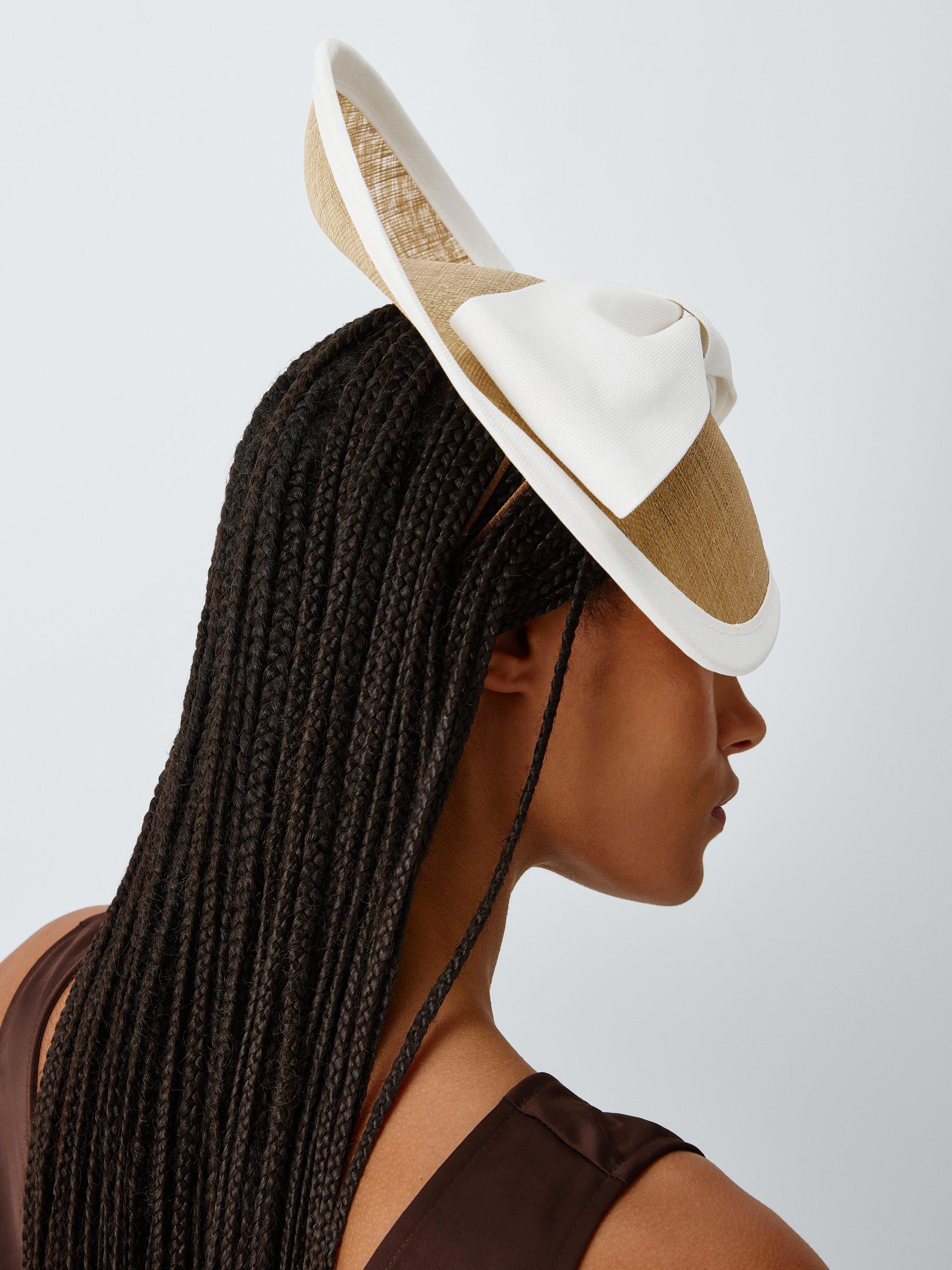 Whiteley wisteria contrast bind disc fascinator (British brand)