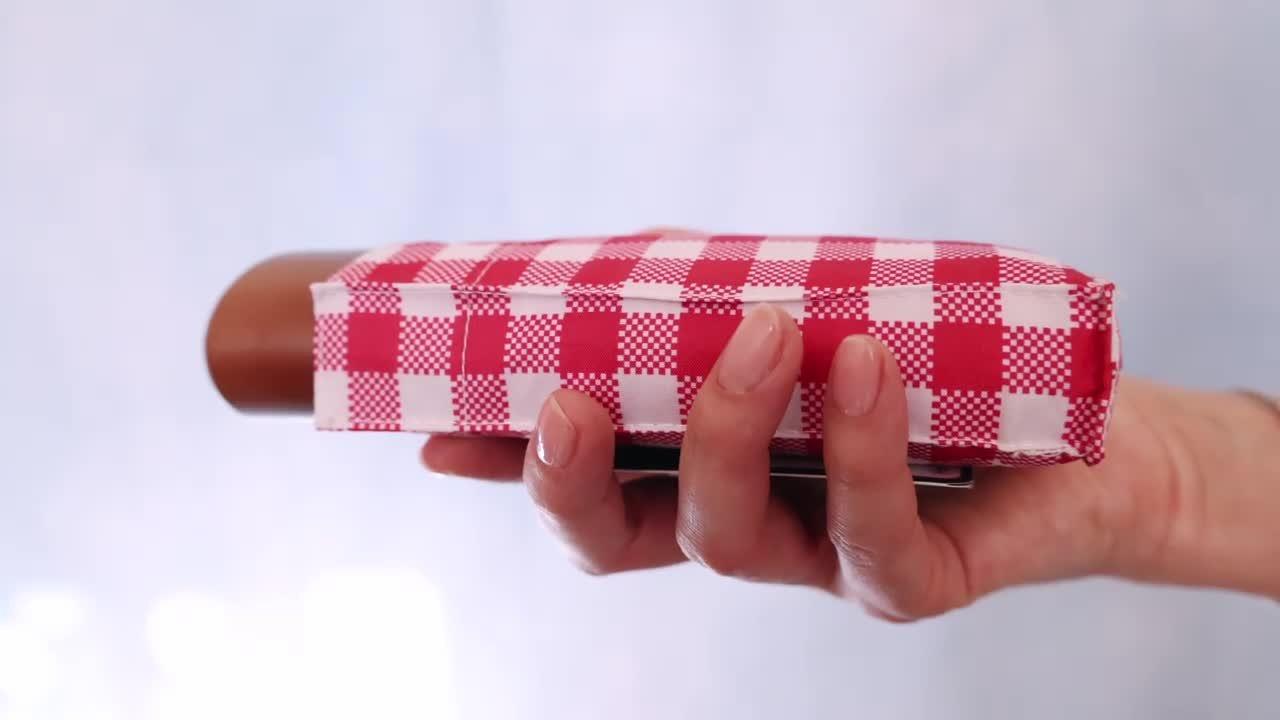 Fulton Tiny 2 Gingham compact umbrella (British brand)