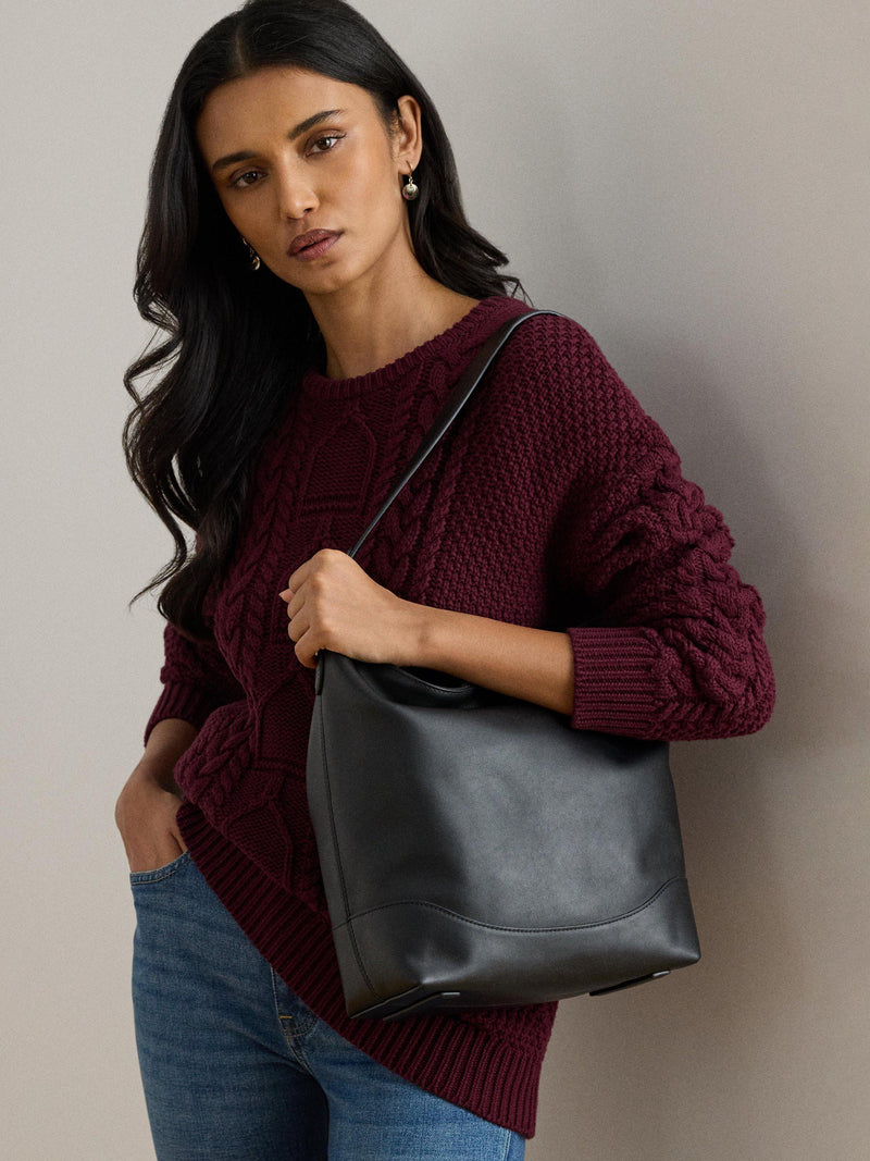 Ralph Lauren Tasha leather bucket bag - British product