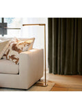 Pottery Barn Lawrence floor lamp vintage brass, imported from the UK