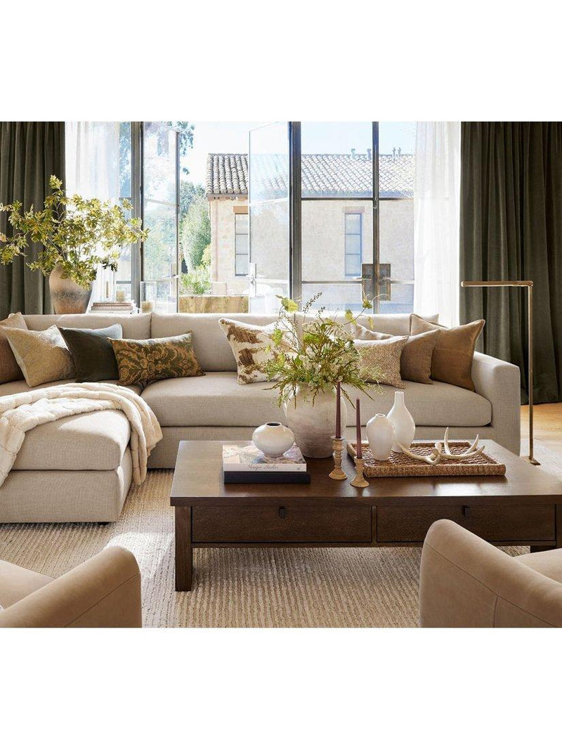 Pottery Barn Lawrence floor lamp vintage brass, imported from the UK