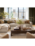 Pottery Barn Lawrence floor lamp vintage brass, imported from the UK
