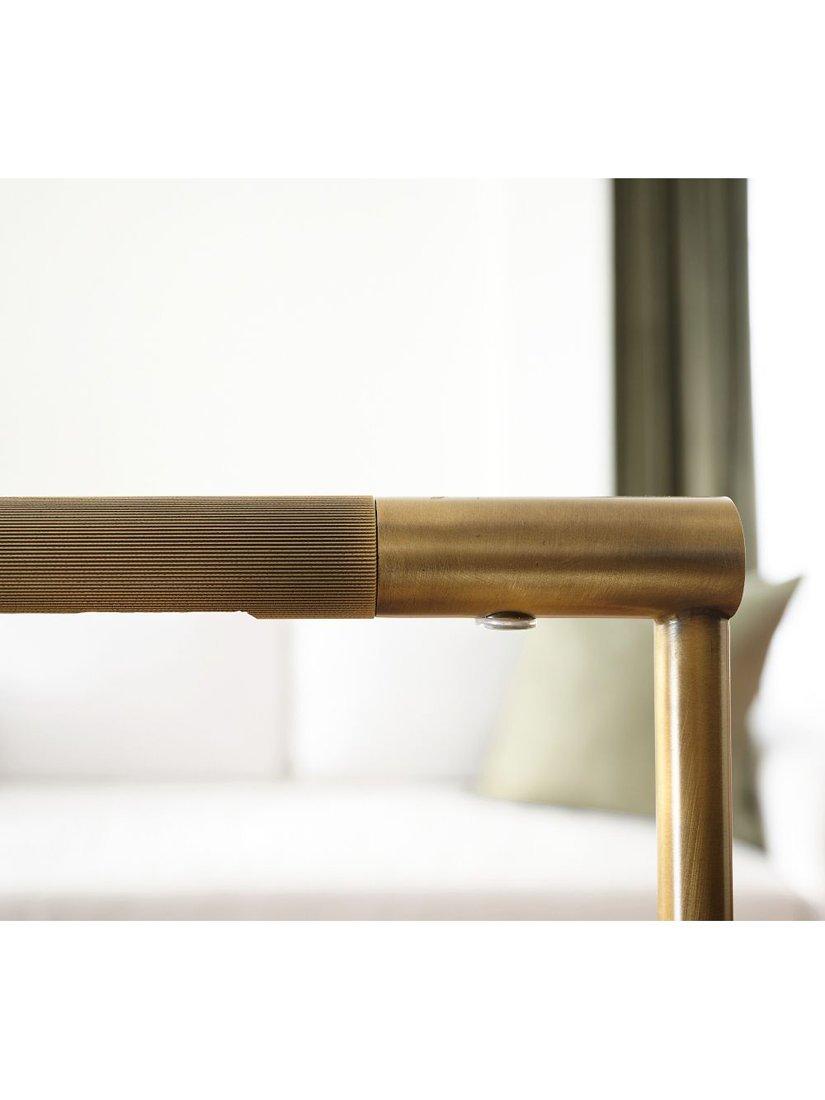 Pottery Barn Lawrence floor lamp vintage brass, imported from the UK