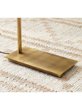Pottery Barn Lawrence floor lamp vintage brass, imported from the UK