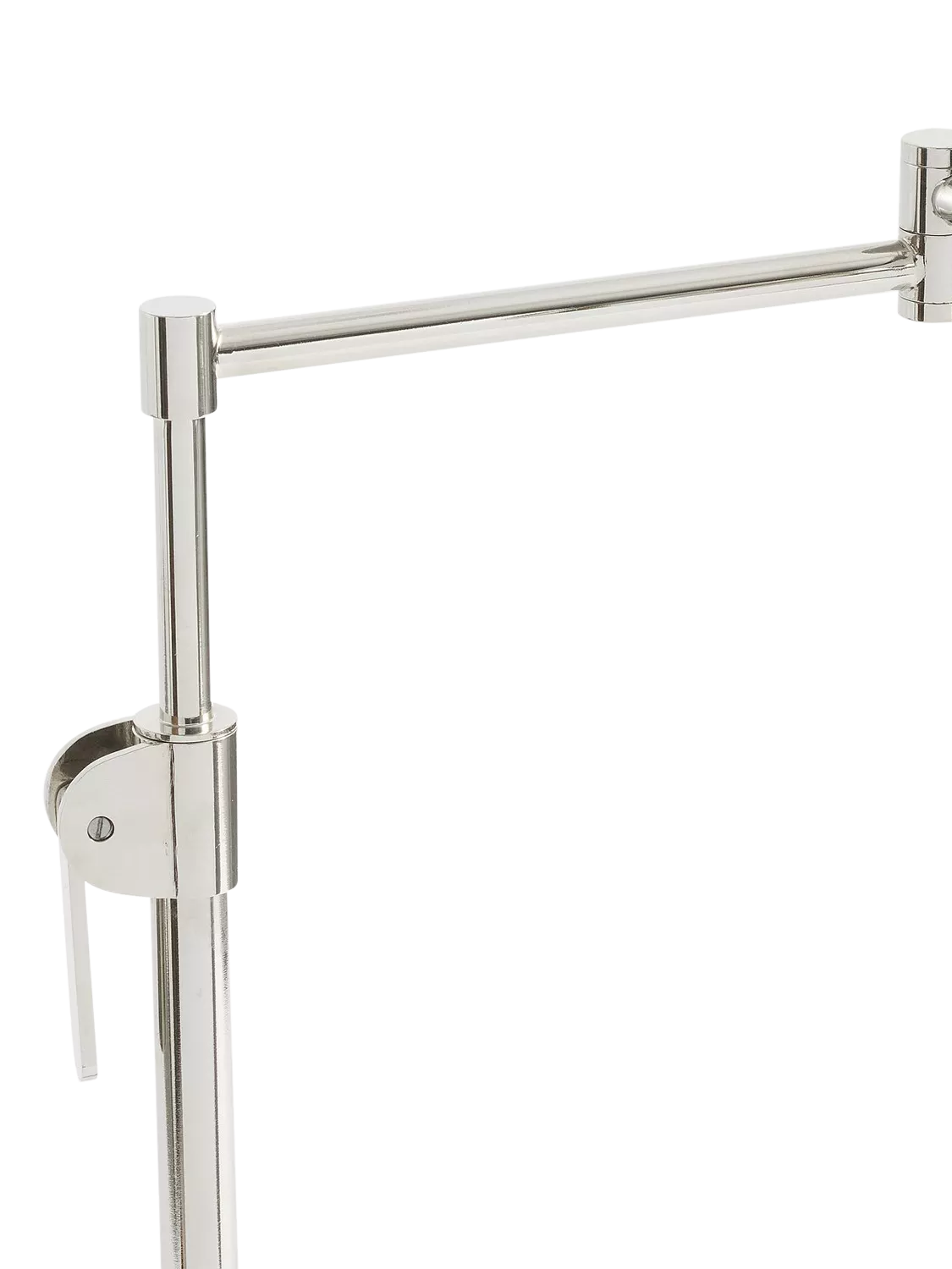 Pottery Barn Sherman floor lamp polished nickel, imported from the UK