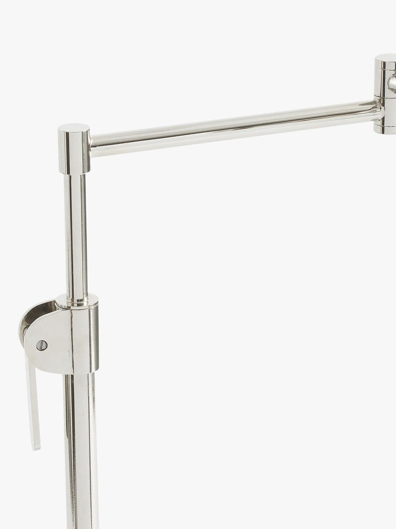 Pottery Barn Sherman floor lamp polished nickel, imported from the UK