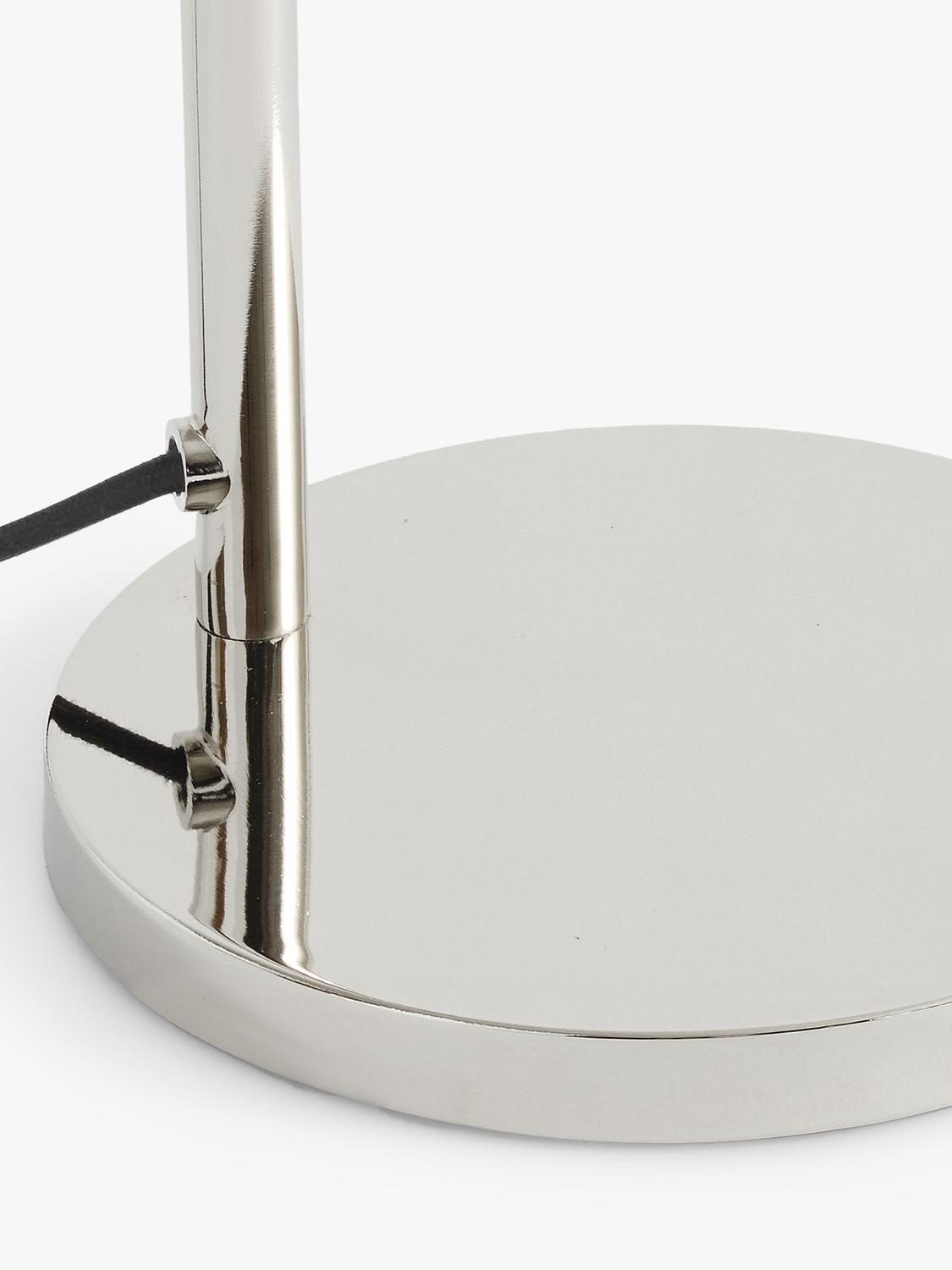 Pottery Barn Sherman floor lamp polished nickel, imported from the UK