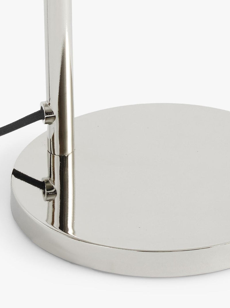 Pottery Barn Sherman floor lamp polished nickel, imported from the UK
