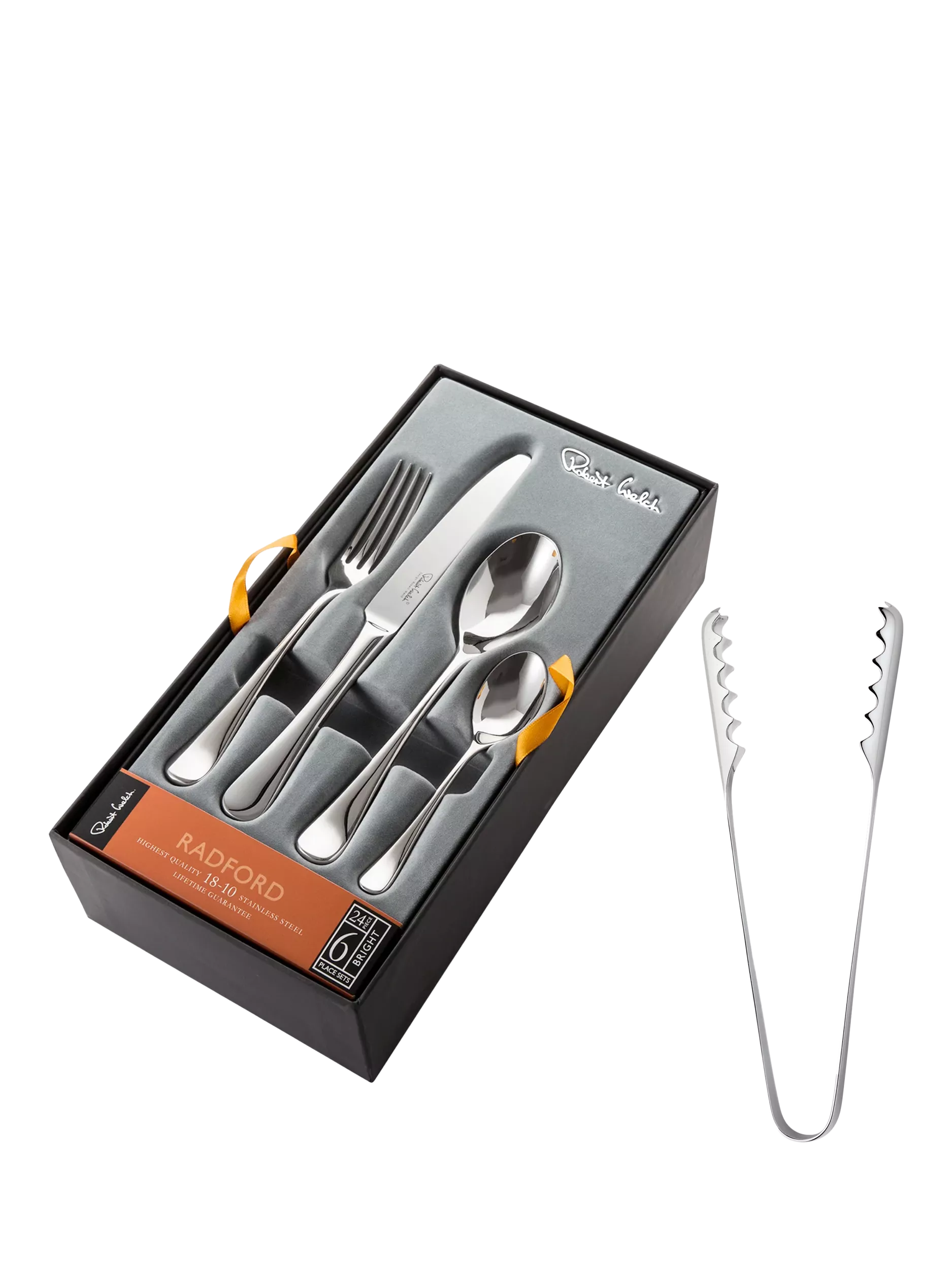 Robert Welch Radford stainless steel ice tongs - British product