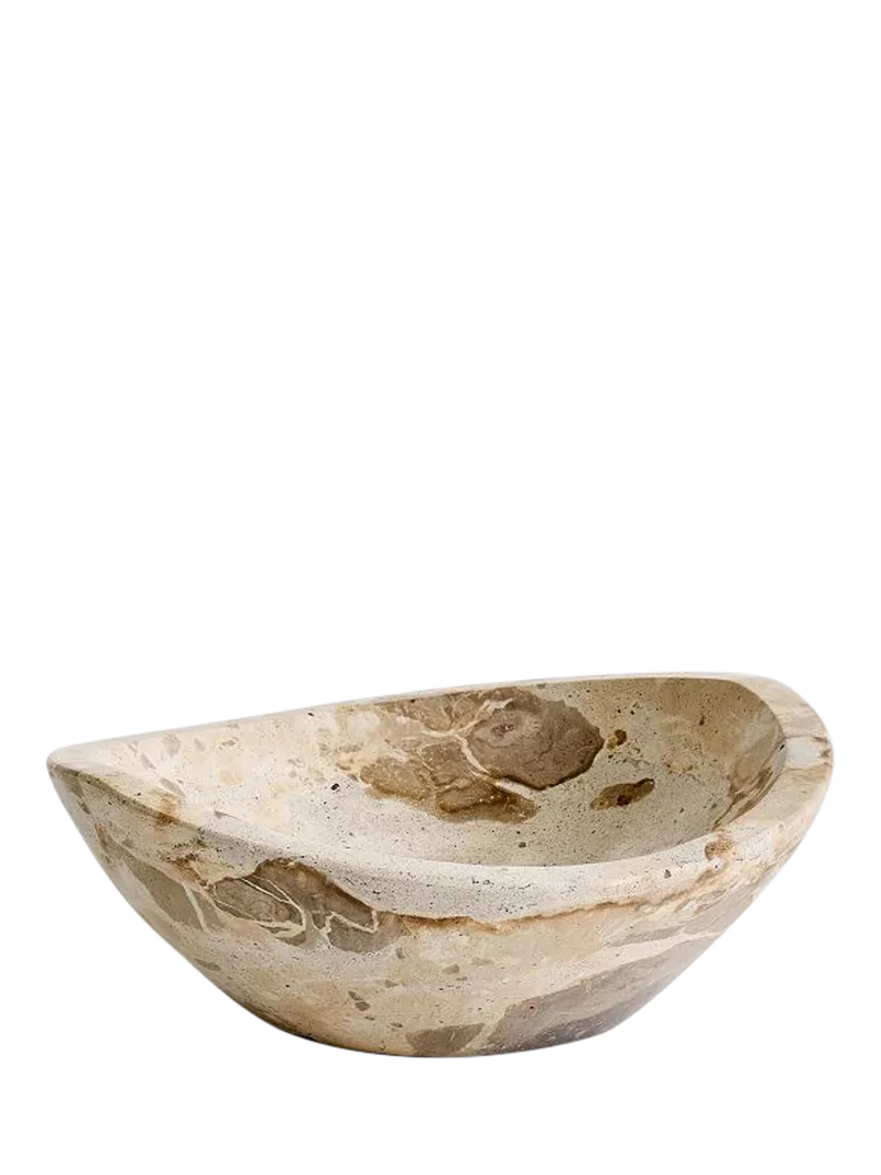 Pottery Barn decorative marble bowl Natural 23cm, imported from the UK