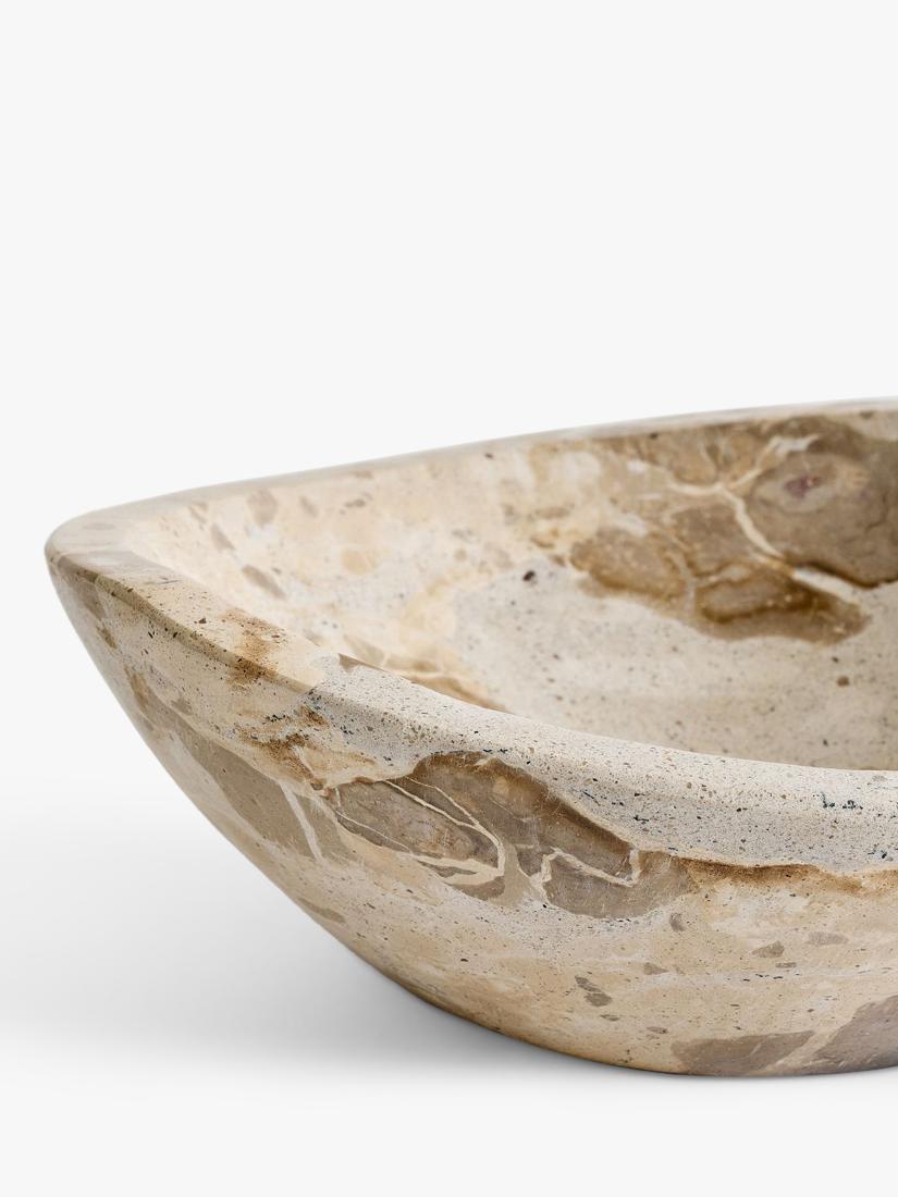 Pottery Barn decorative marble bowl Natural 23cm, imported from the UK