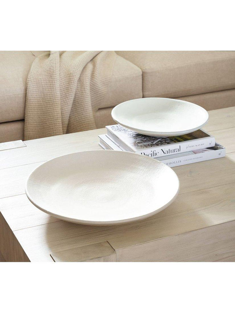 Pottery Barn Nolina white ceramic bowl 43cm, UK version