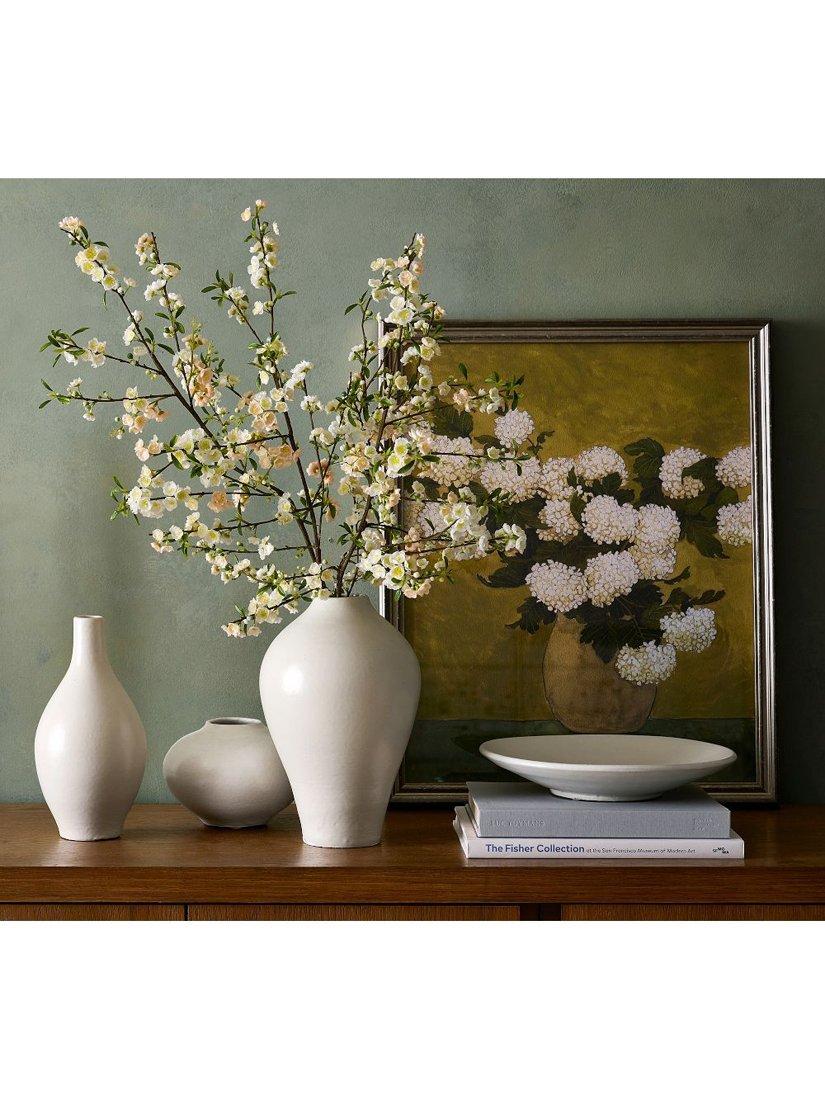 Pottery Barn Nolina white ceramic bowl 43cm, UK version