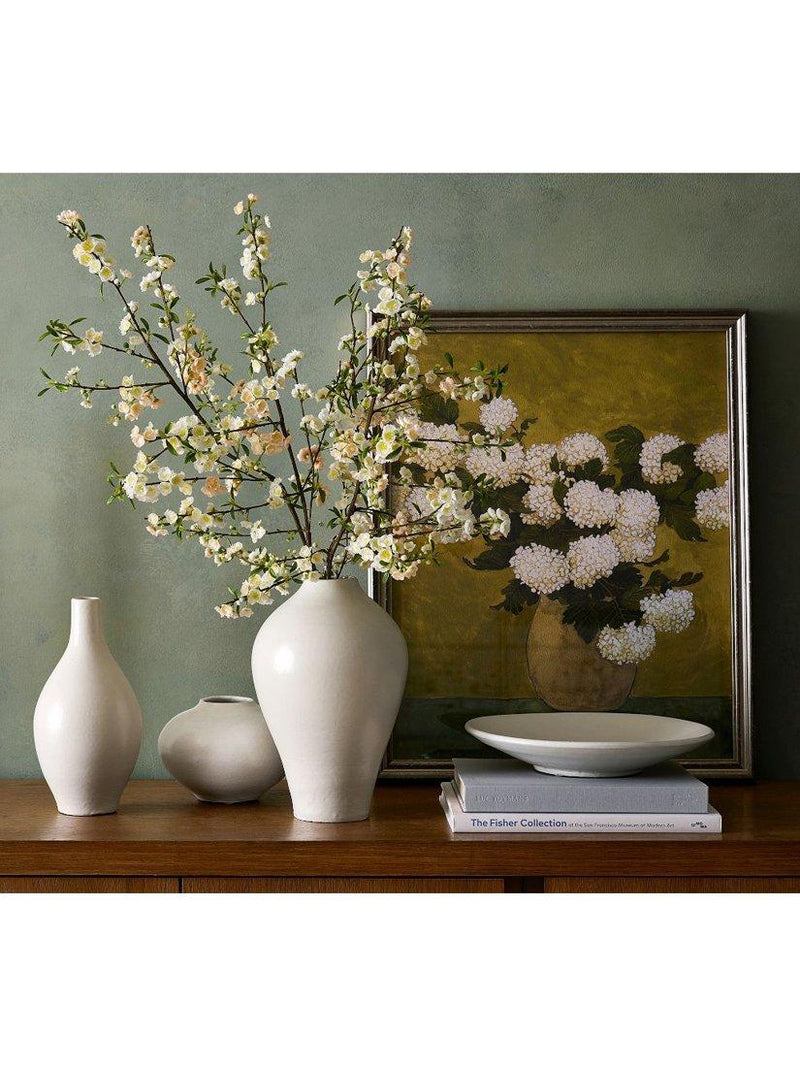 Pottery Barn Nolina white ceramic bowl 43cm, UK version